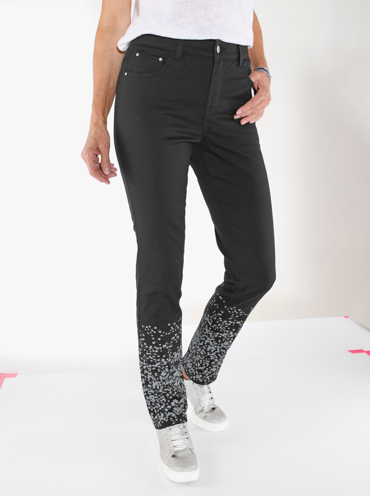 5-pocketjeans - zwart