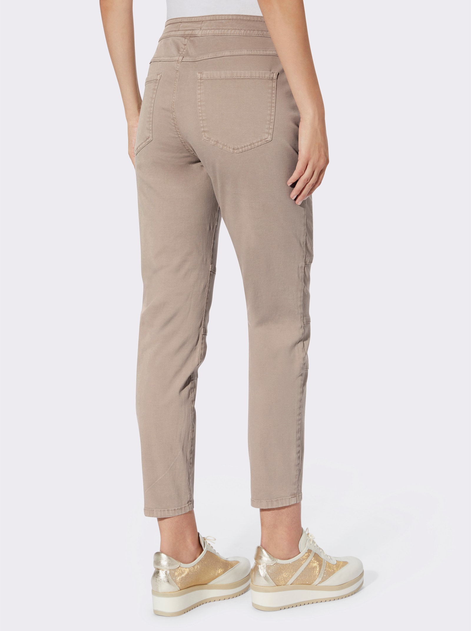 heine Hose mit Bindeband - sesam