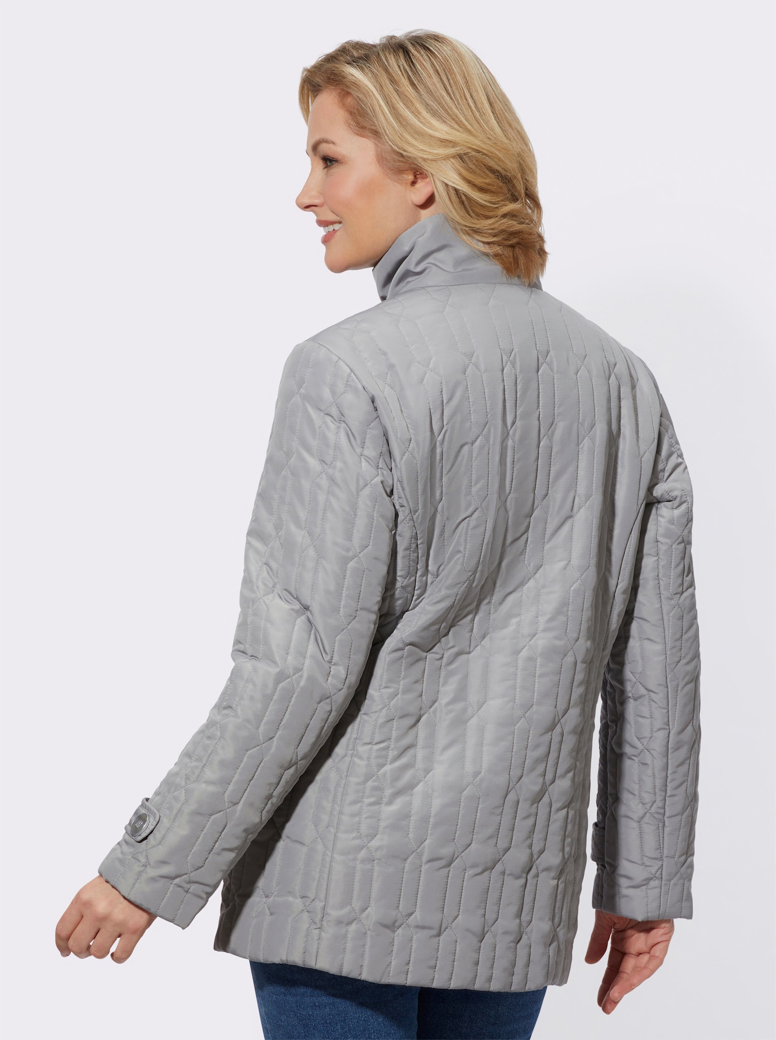 Steppjacke in wärmender Qualität - steingrau