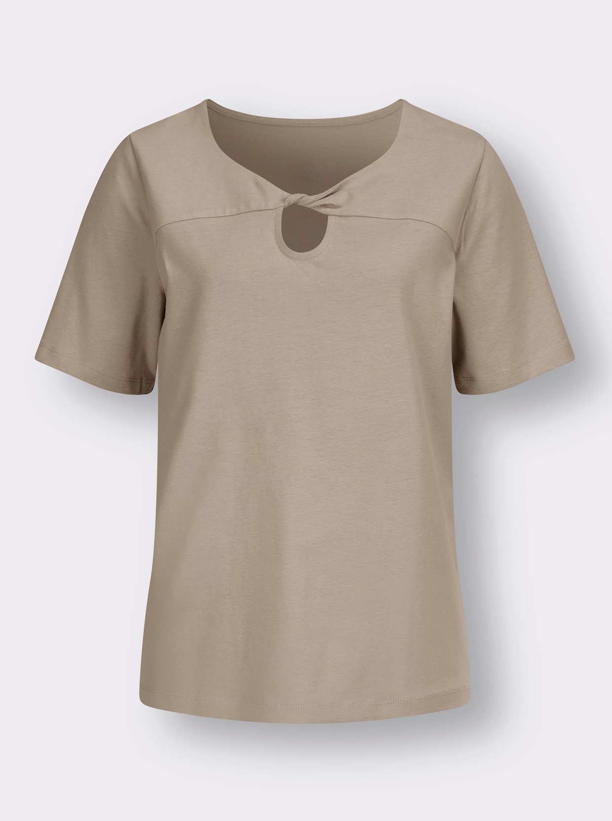 Shirt met korte mouwen - sesam