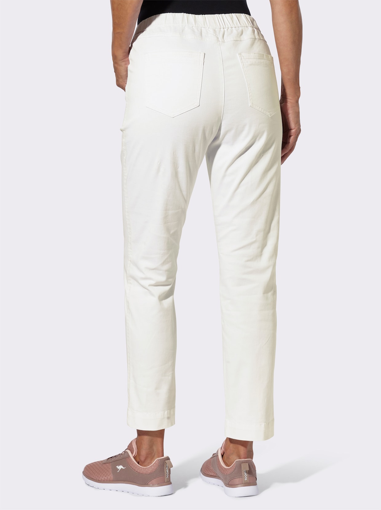 Schlupfjeans mit Stretch-Anteil - weiss