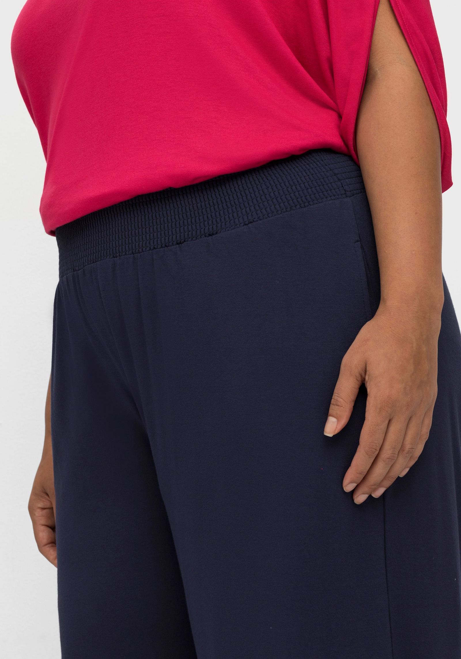 sheego Schlupfhose in 3/4-Länge - marine