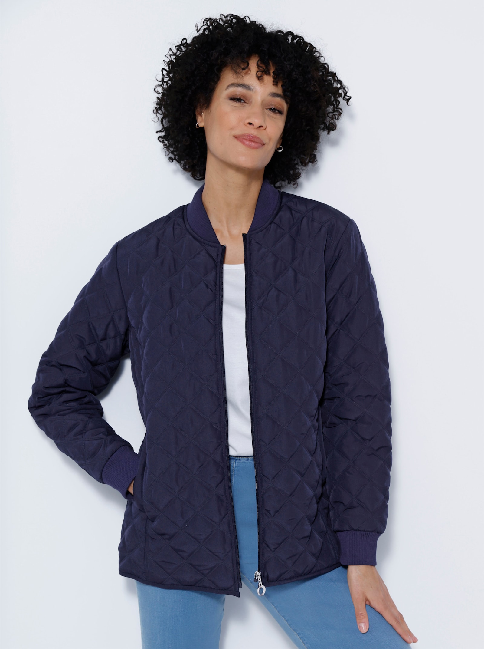 Steppjacke mit wärmender Wattierung - marine