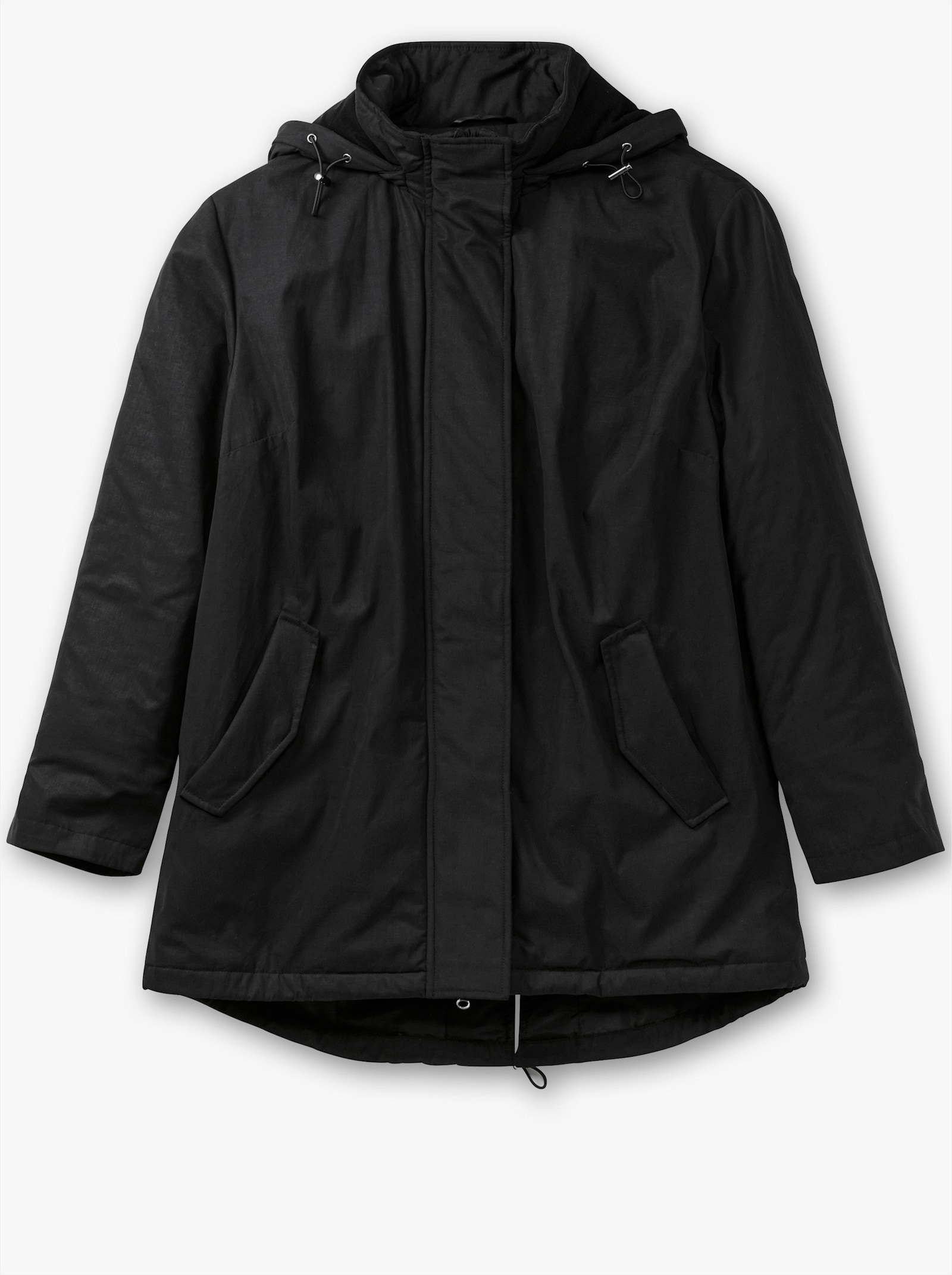 sheego Parka in Oversize-Form - schwarz