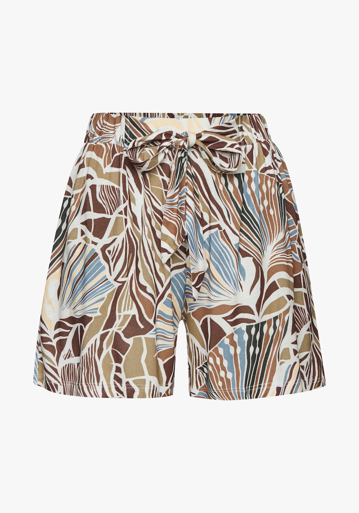 LASCANA Short de plage - crème-kaki-bleu clair-marron imprimé