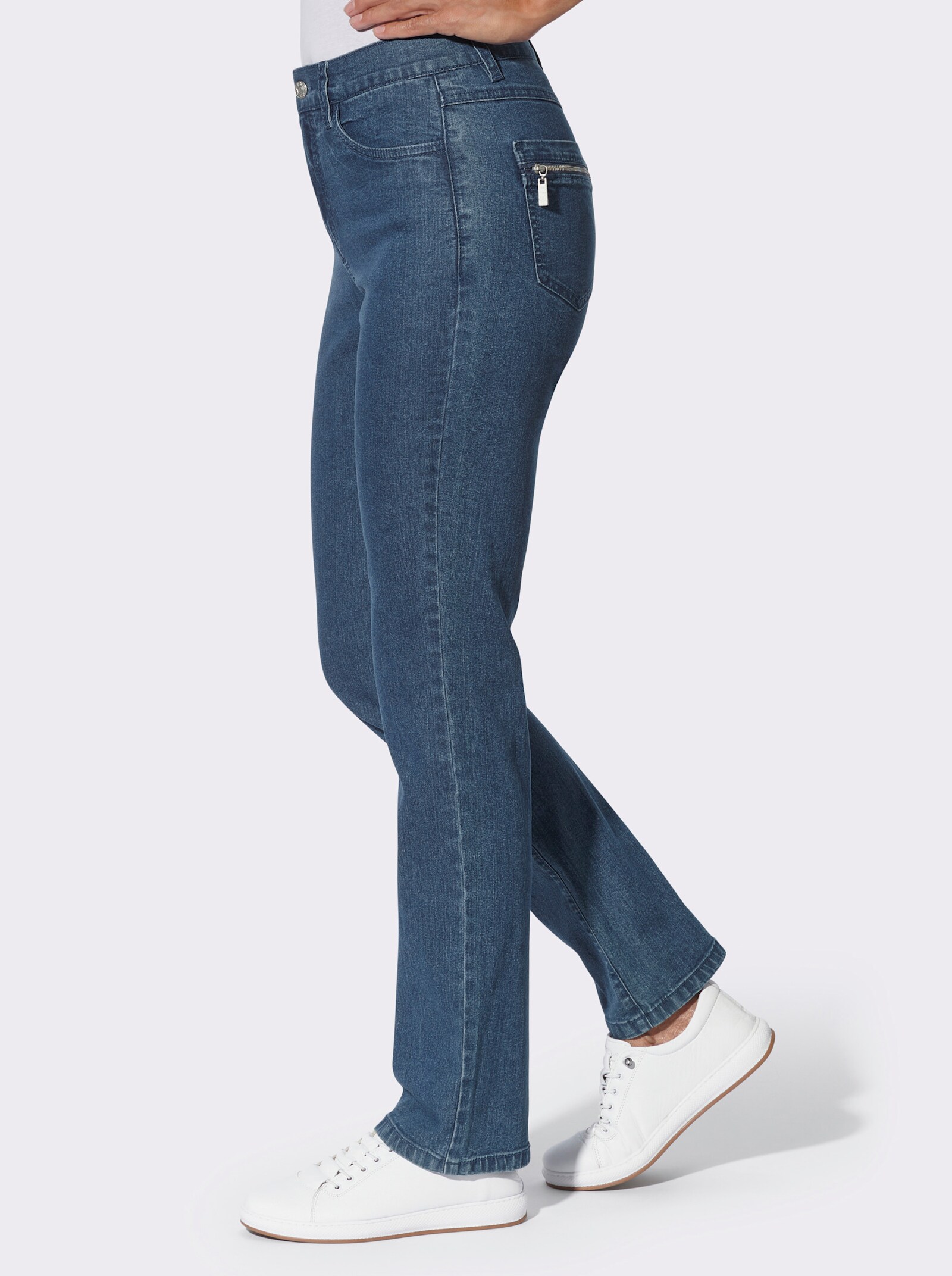 Jeans mit gerader Schnittführung - blue-stone-washed