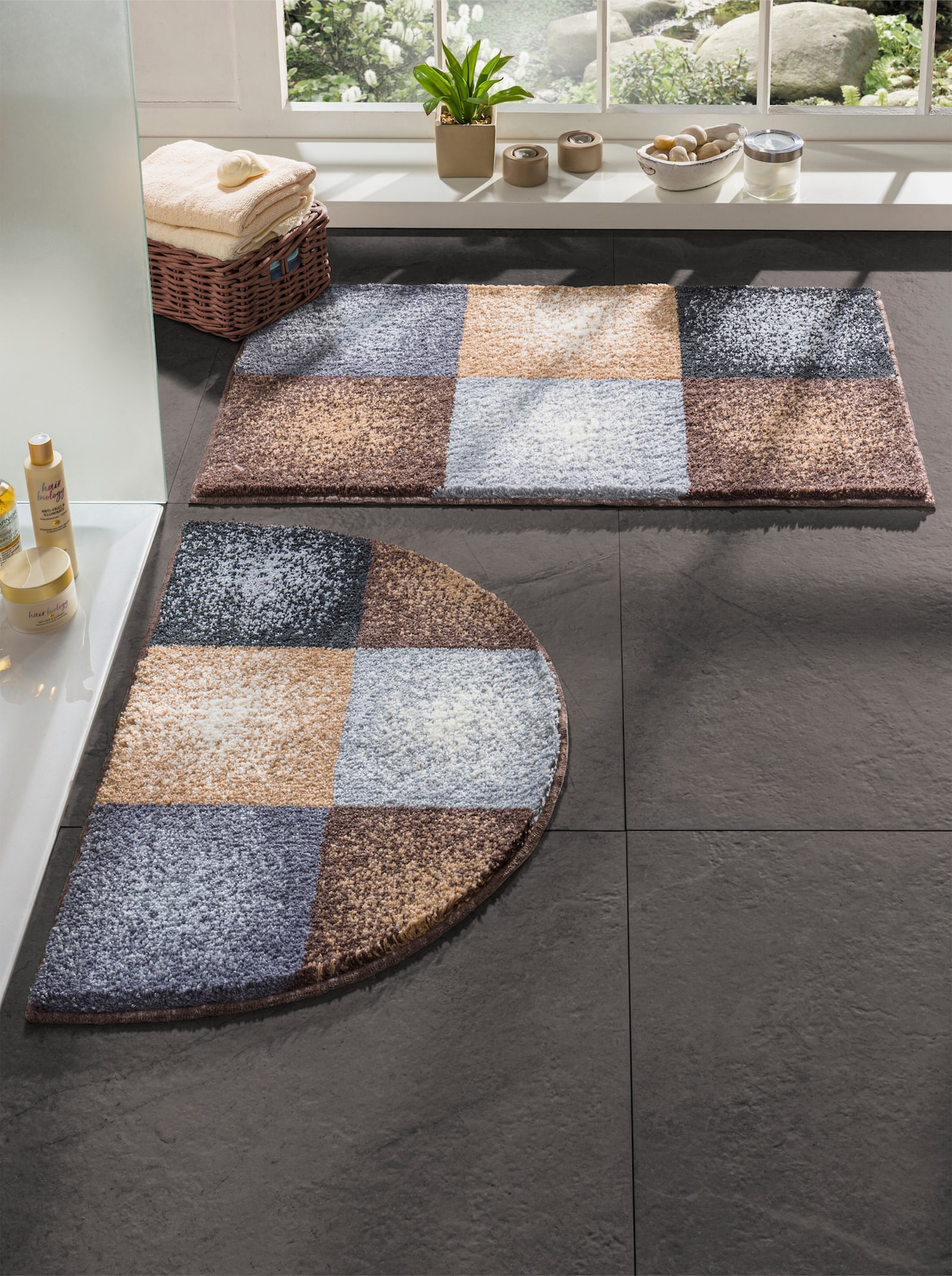 heine home Badematte - braun-grau