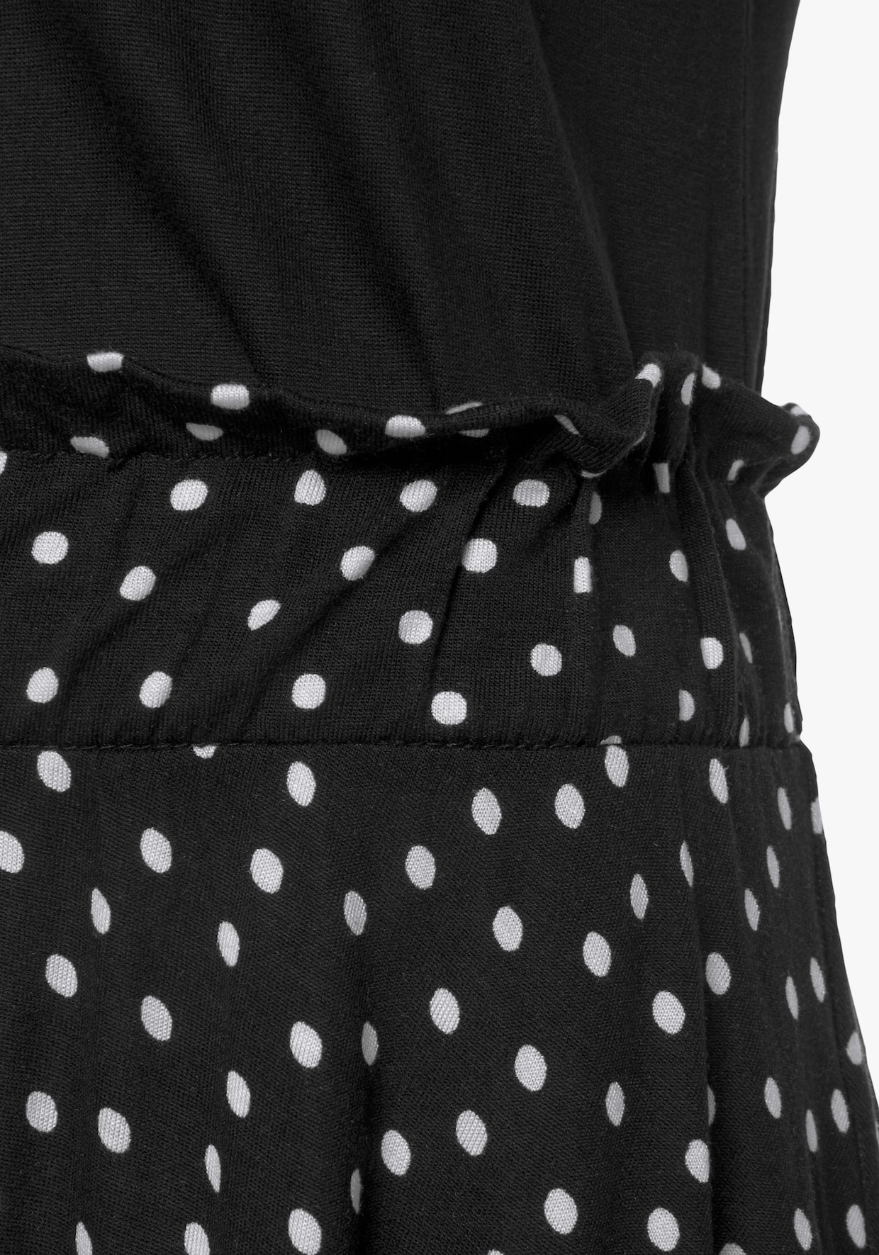 Beachtime Robe en jersey - noir-à pois imprimé