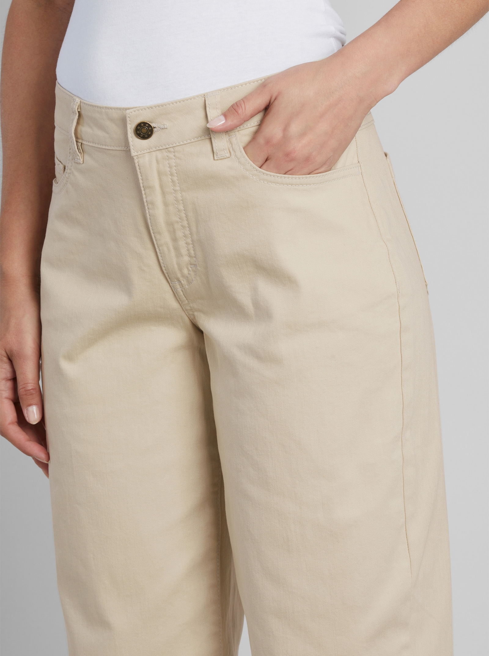 heine 5-Pocket-Hose im Barrel-Schnitt - sand
