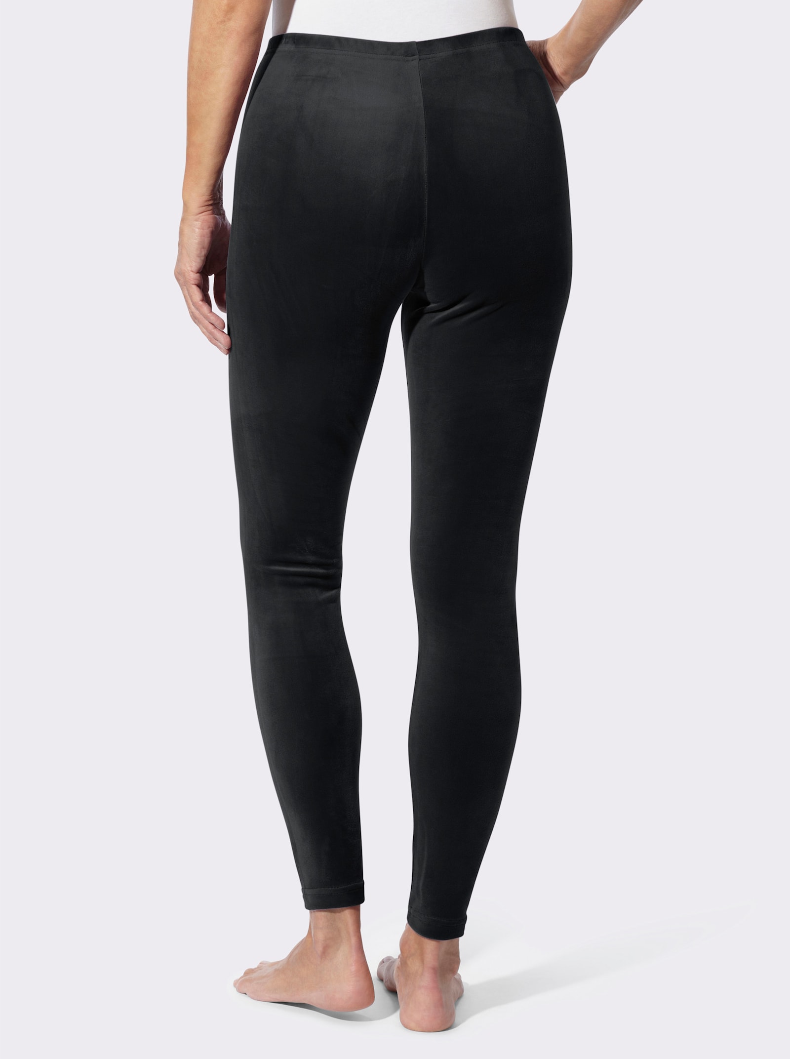 Leggings in Nicki-Qualität - schwarz