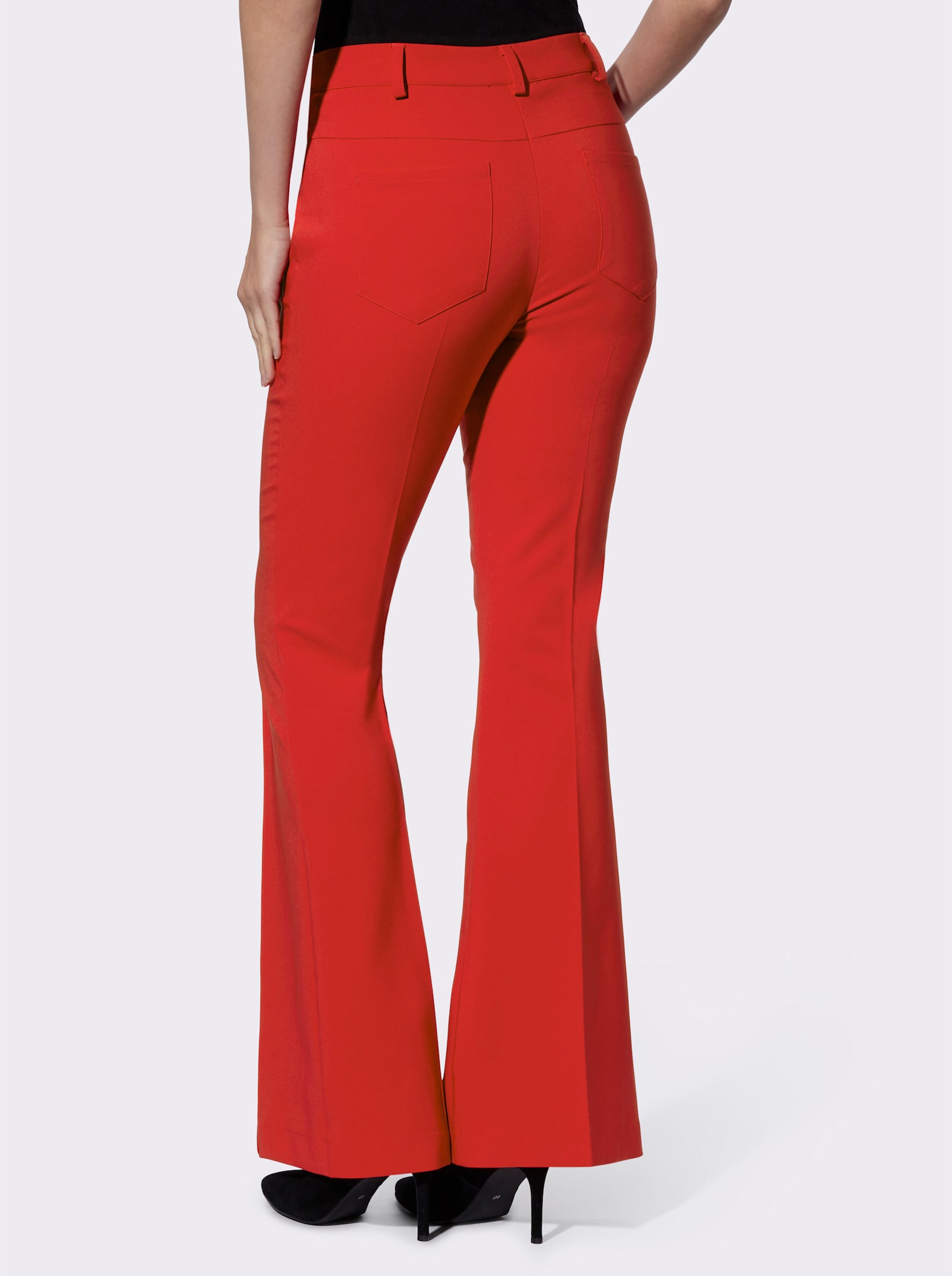 heine Stretch-Hose mit Biesen - rot