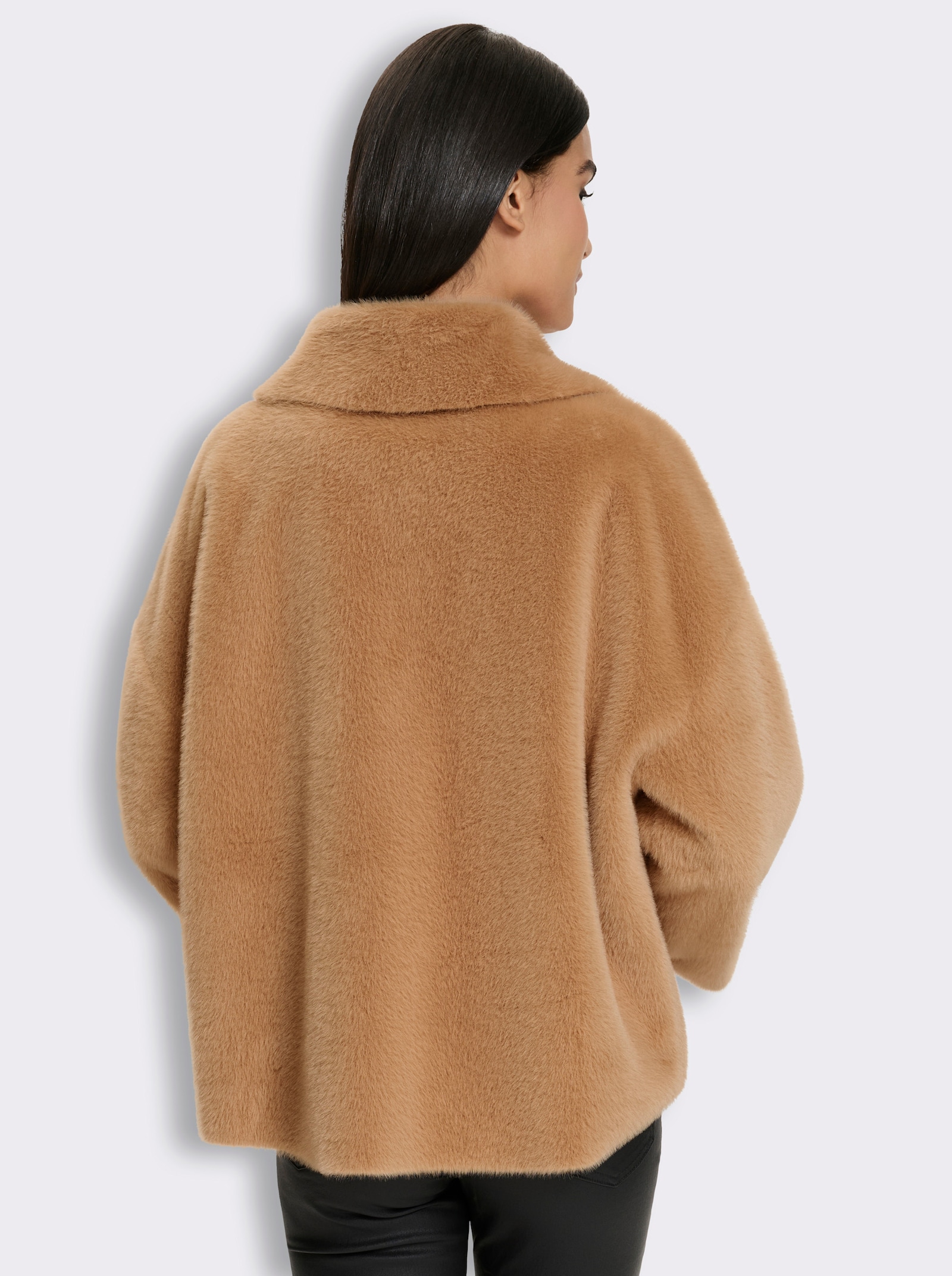 heine Fellimitatjacke - camel