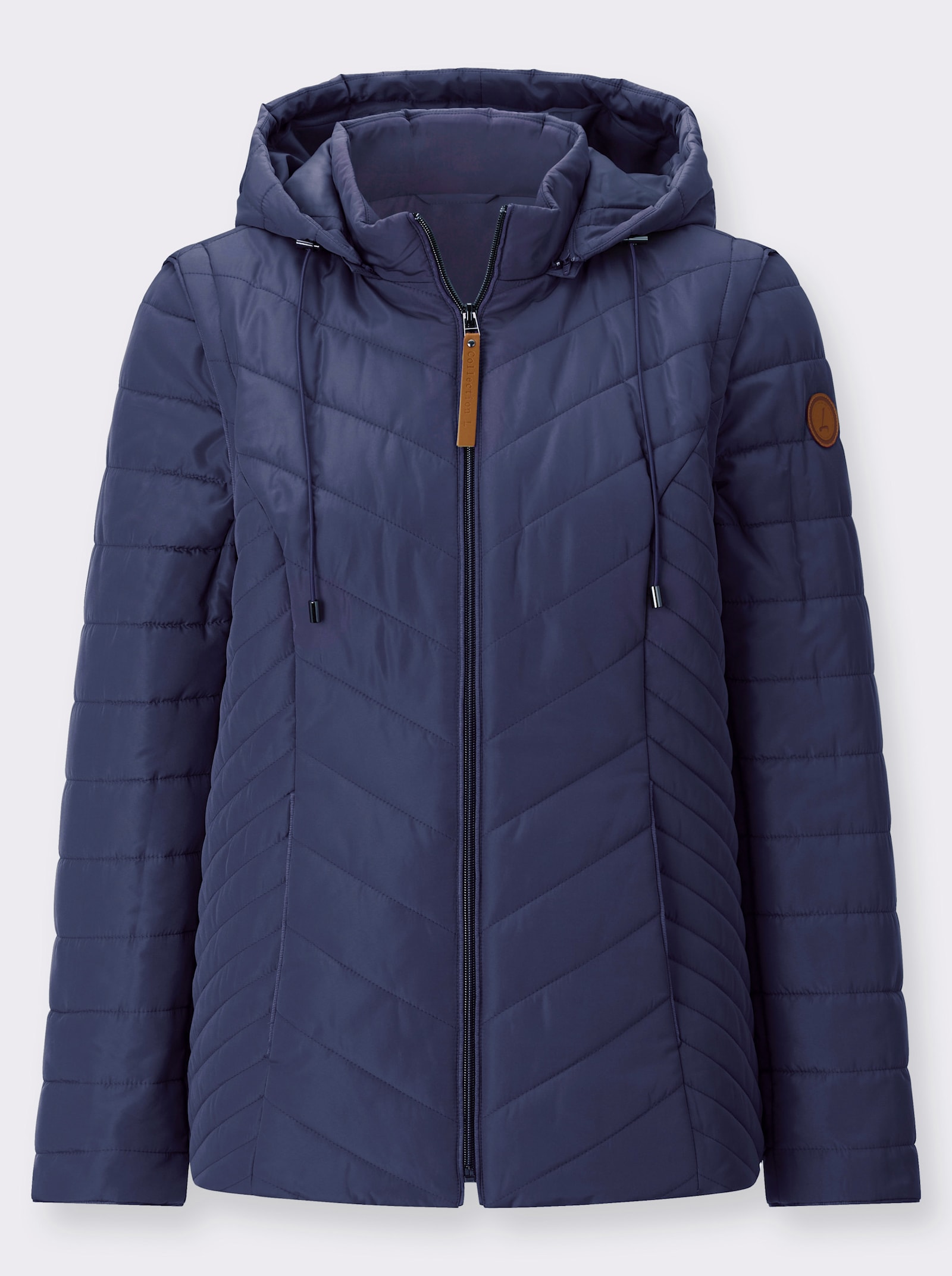  2-in-1-Jacke auch als Weste tragbar - marine