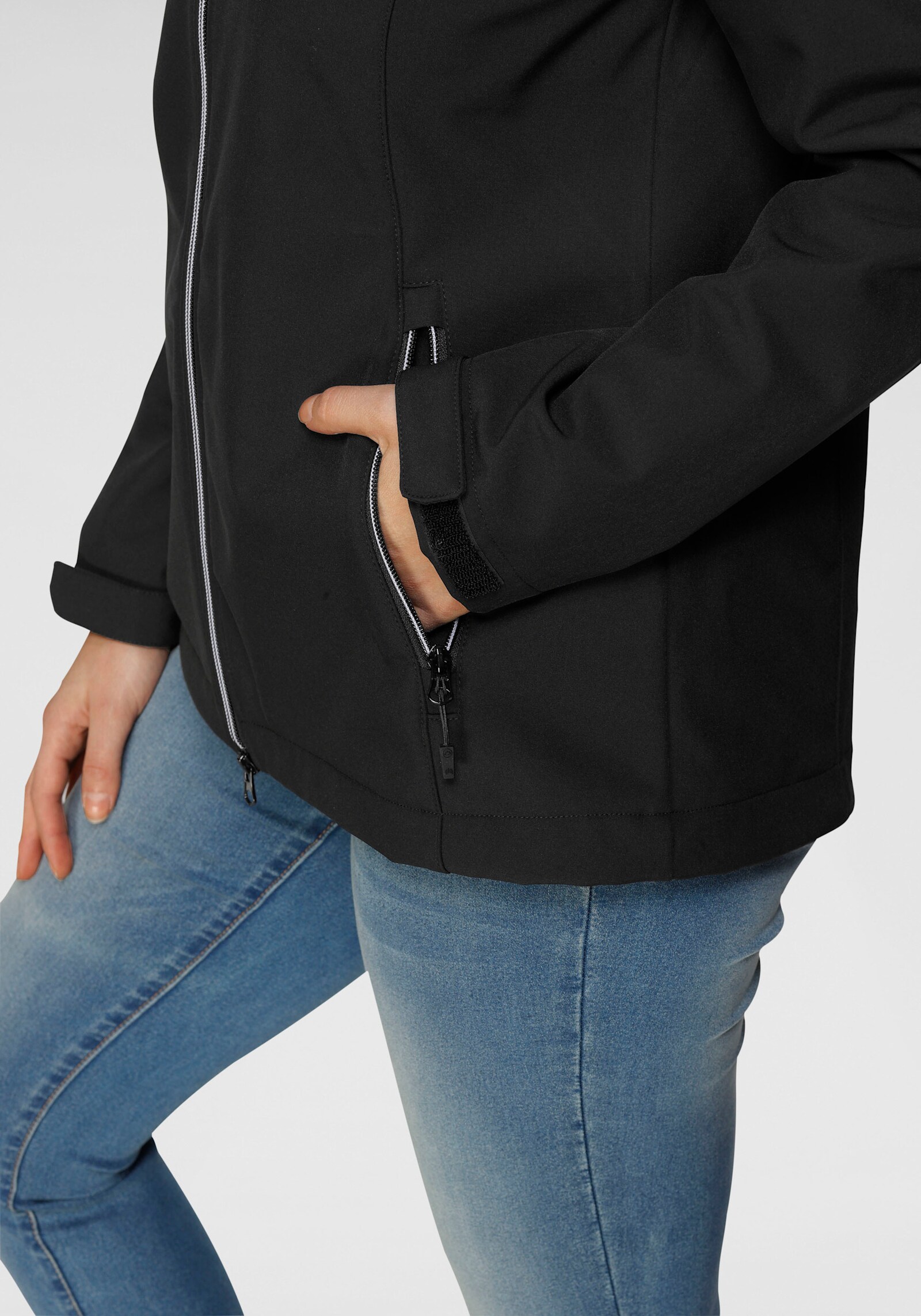 Polarino Softshelljacke - schwarz