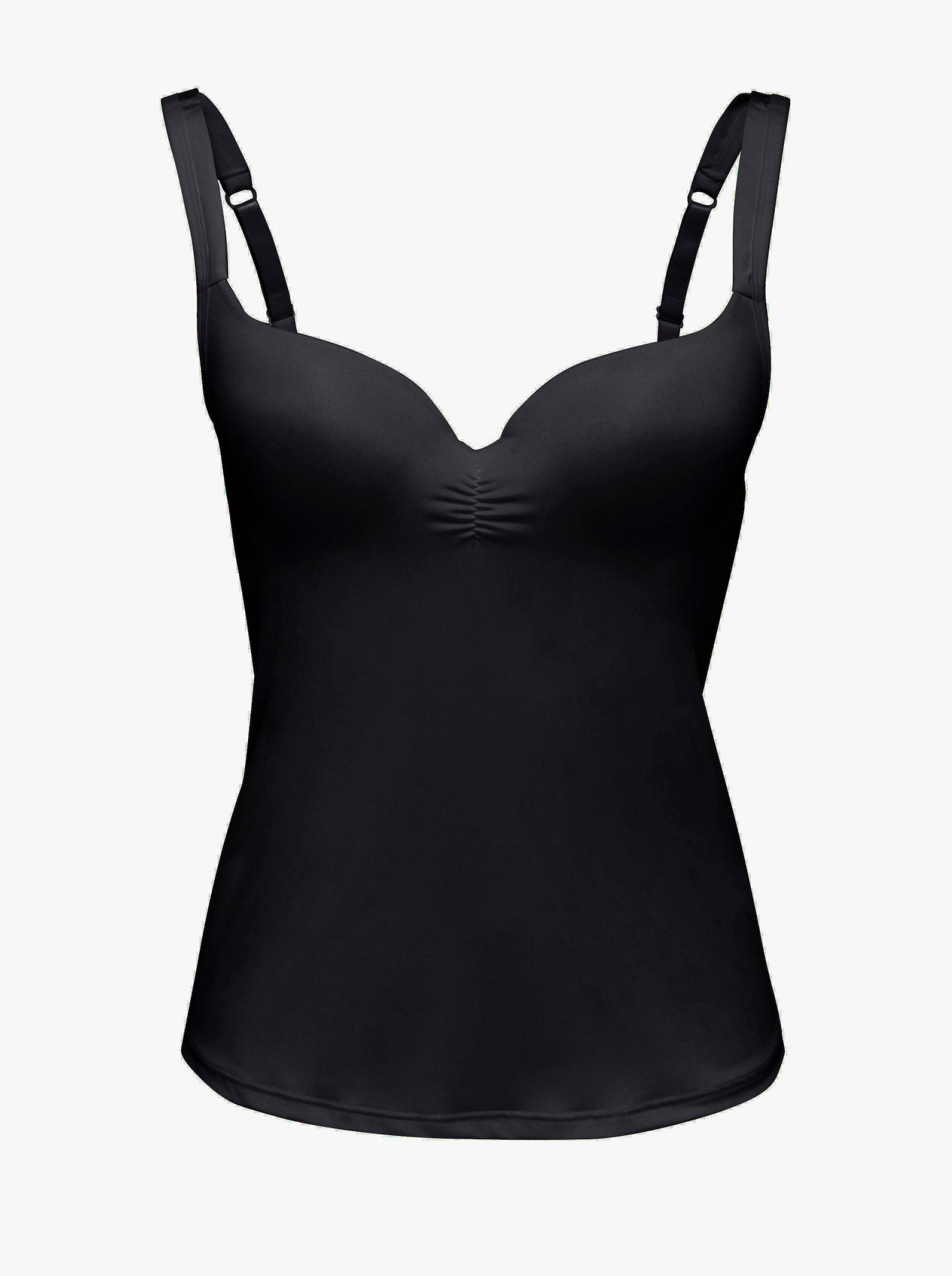 Viania BH-Hemd mit vorgeformten Cups - schwarz