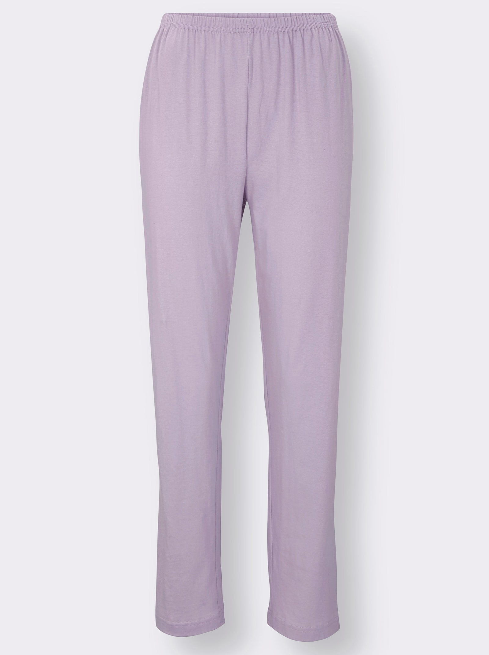 wäschepur Schlafanzug aus reiner Baumwolle - ecru-flieder