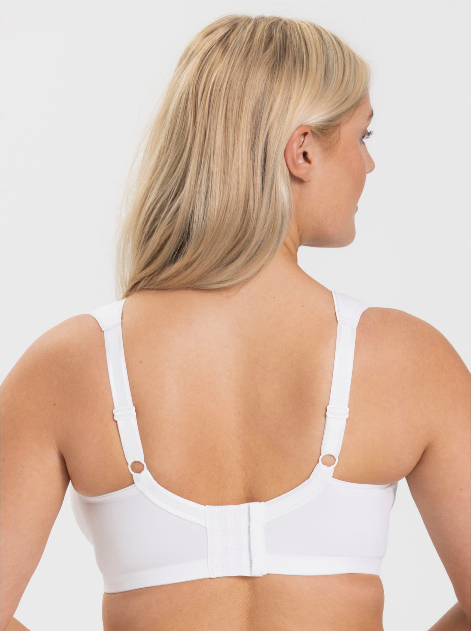 Miss Mary Entlastungs-BH ohne Bügel mit Spitze verziert - weiß