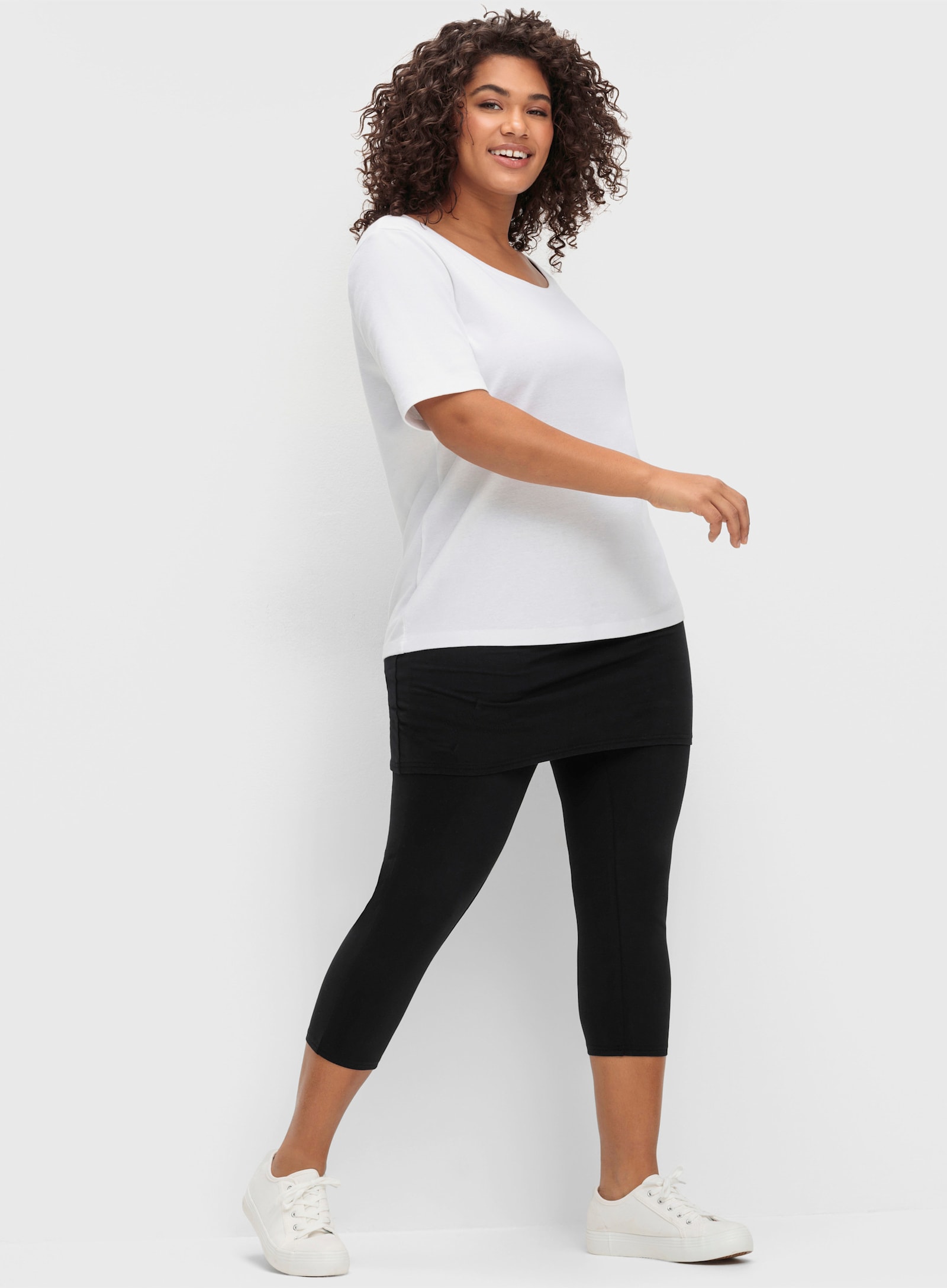 sheego by Joe Browns Rockleggings in 3/4-Länge - schwarz