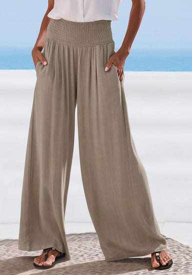French Connection Leinenhose - khaki