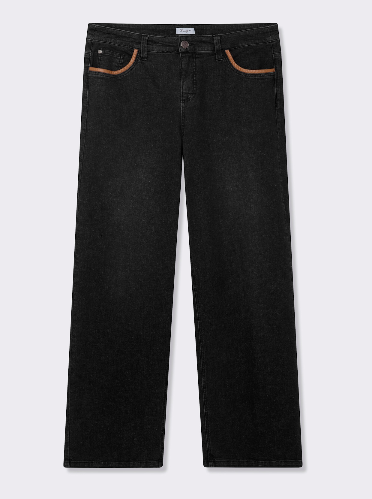 sheego jeans - black denim