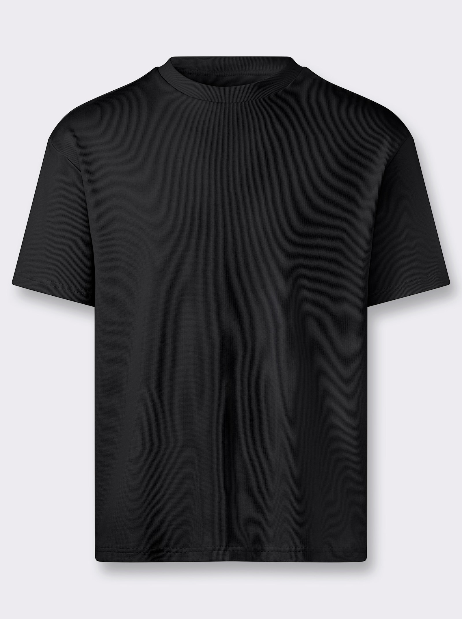 Marco Donati Kurzarmshirt im Loose-Fit, Baumwolle - schwarz