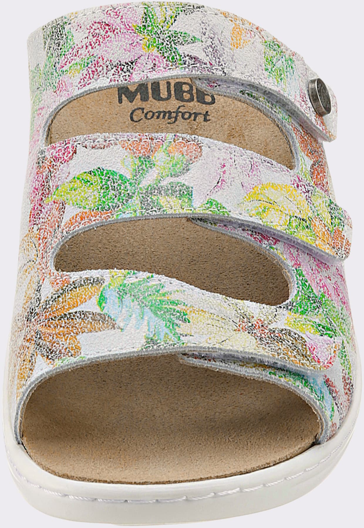 Mubb slippers - wit gebloemd