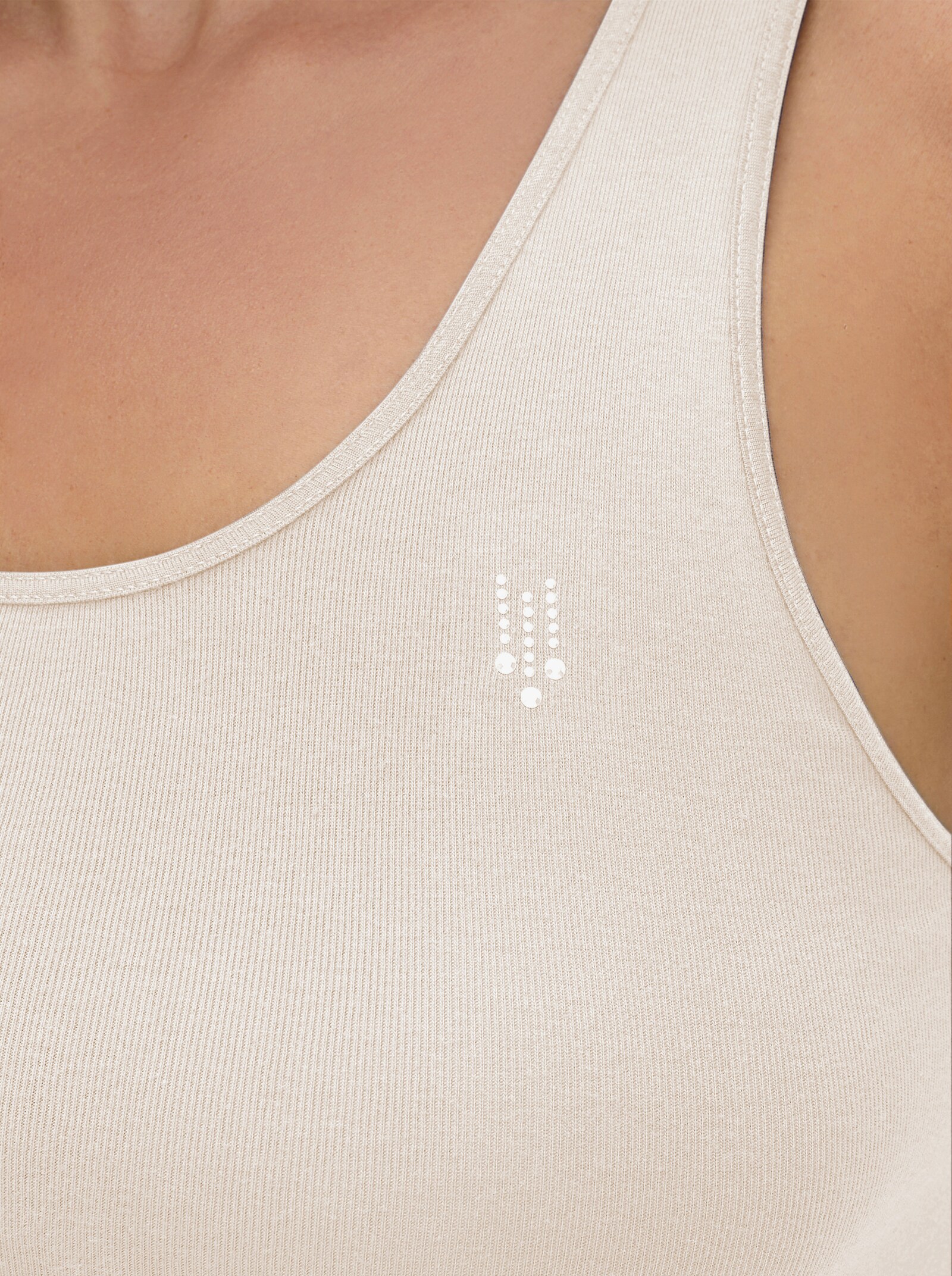 Speidel Bustier ohne Seitennähte - mauve + schwarz + champagner