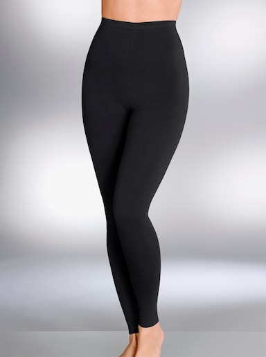 wäschepur Lange legging - 2 stuks zwart