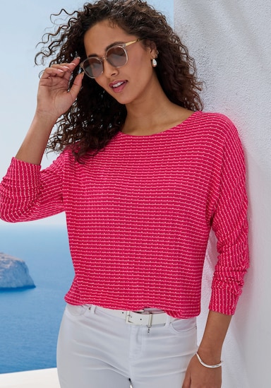 Vivance Langarmshirt - koralle, creme