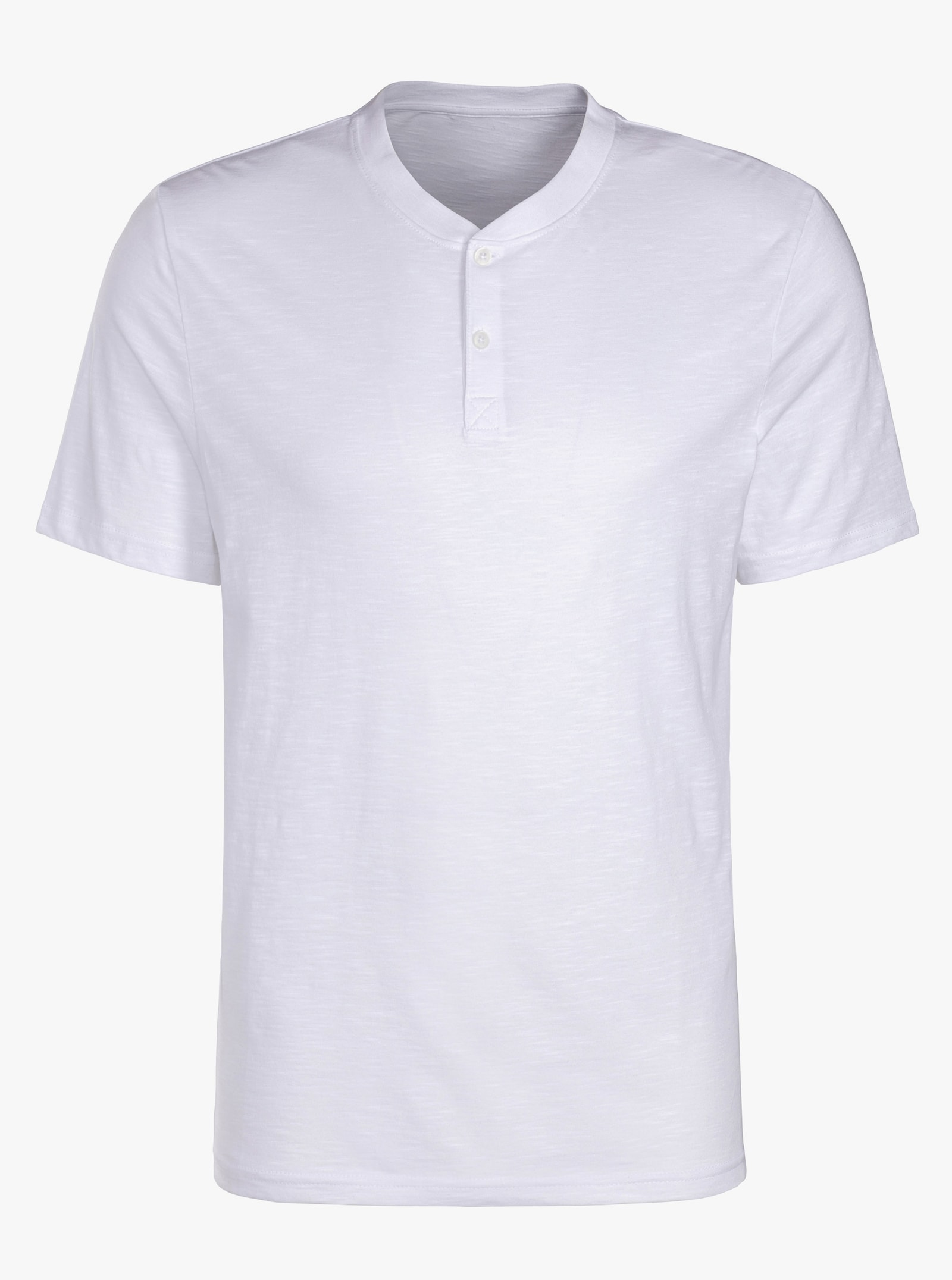 H.I.S Henleyshirt - weiss