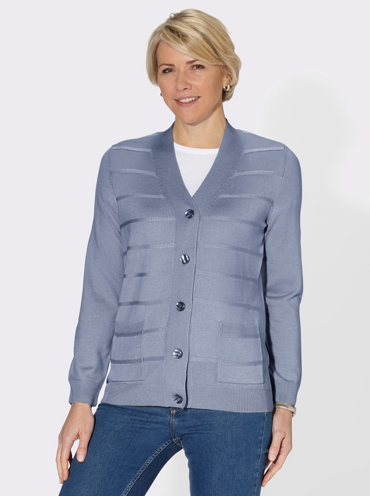 Strickjacke - bleu