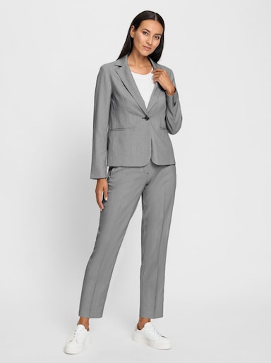 heine Hosenanzug in Stretch-Qualität - ecru-schwarz-gemustert