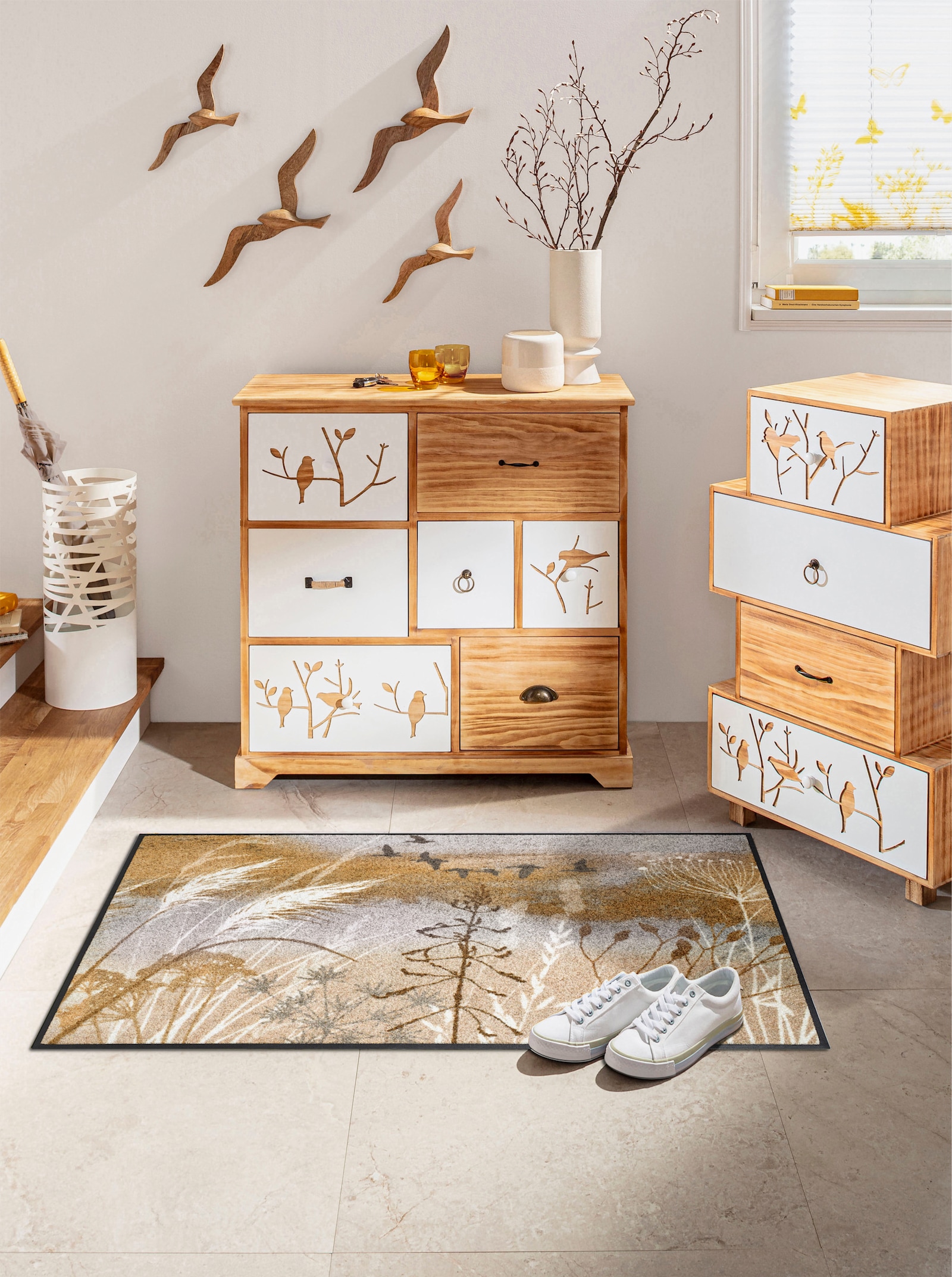 wash+dry by Kleen-Tex Fußmatte - natur-grau