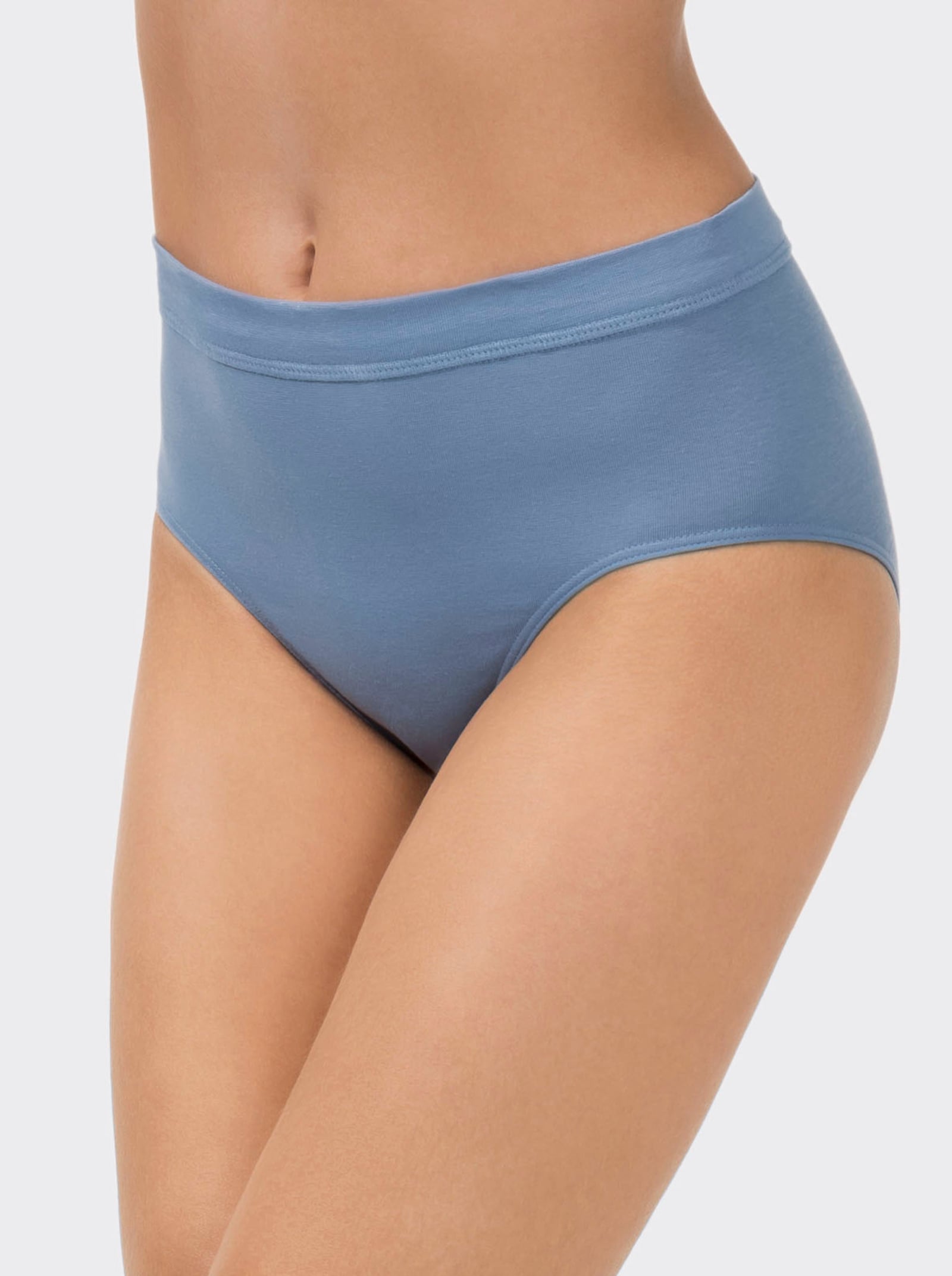 wäschepur Taillenslip mit Weichgummibund - mittelblau