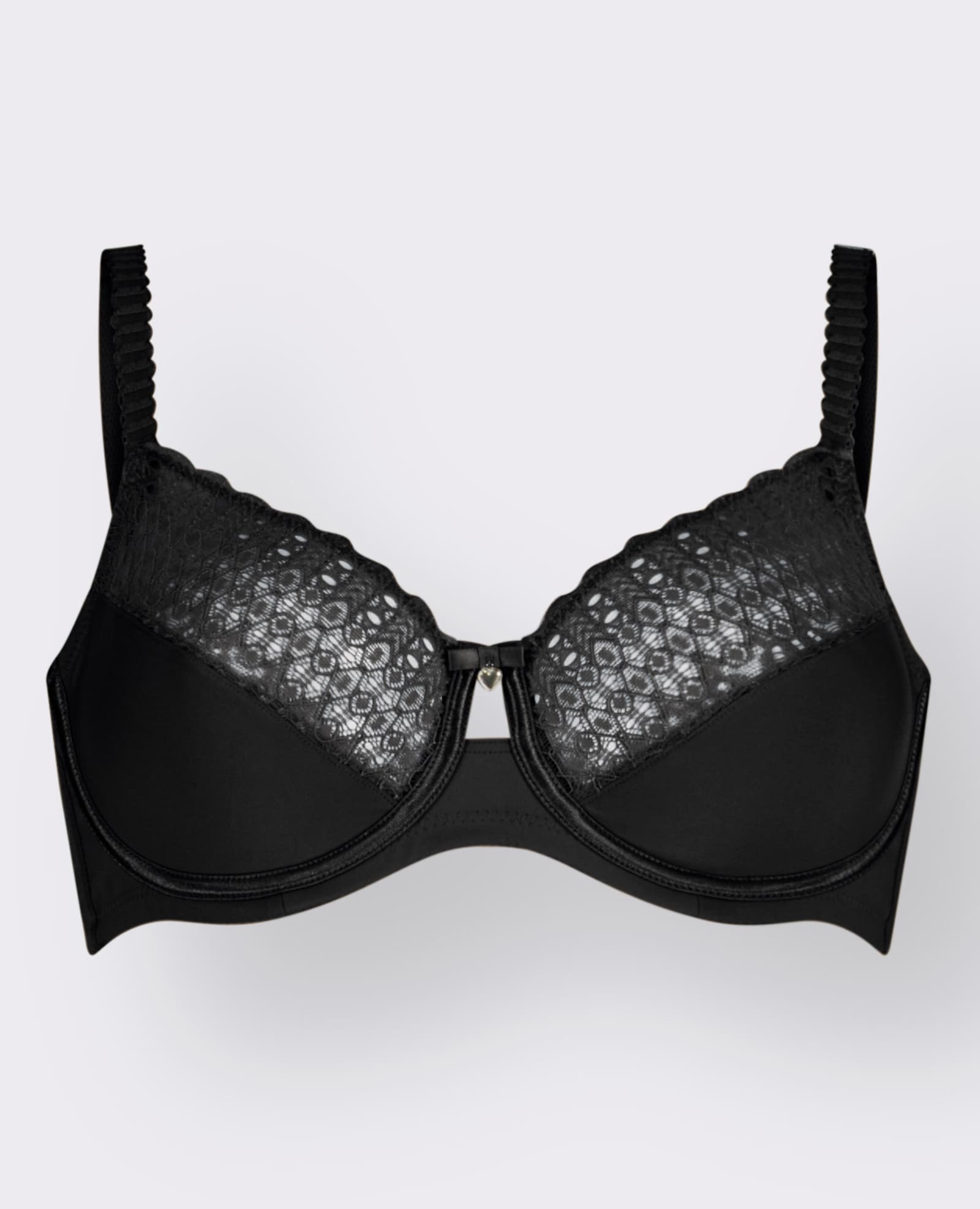 Sassa Body mit Bügel mit seitlicher Stäbchen-Vestärkung - schwarz