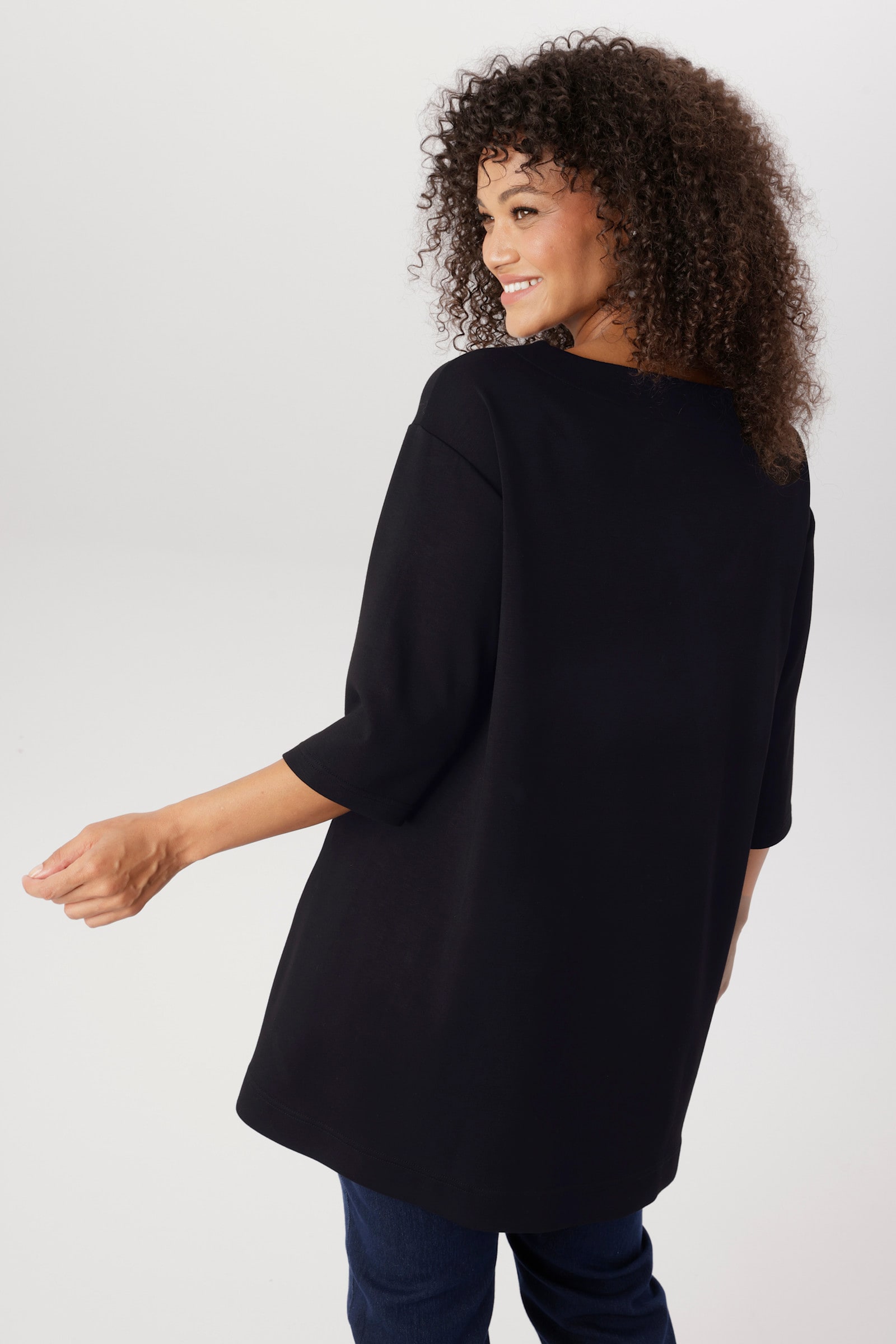 Aniston PLUS Longshirt - schwarz
