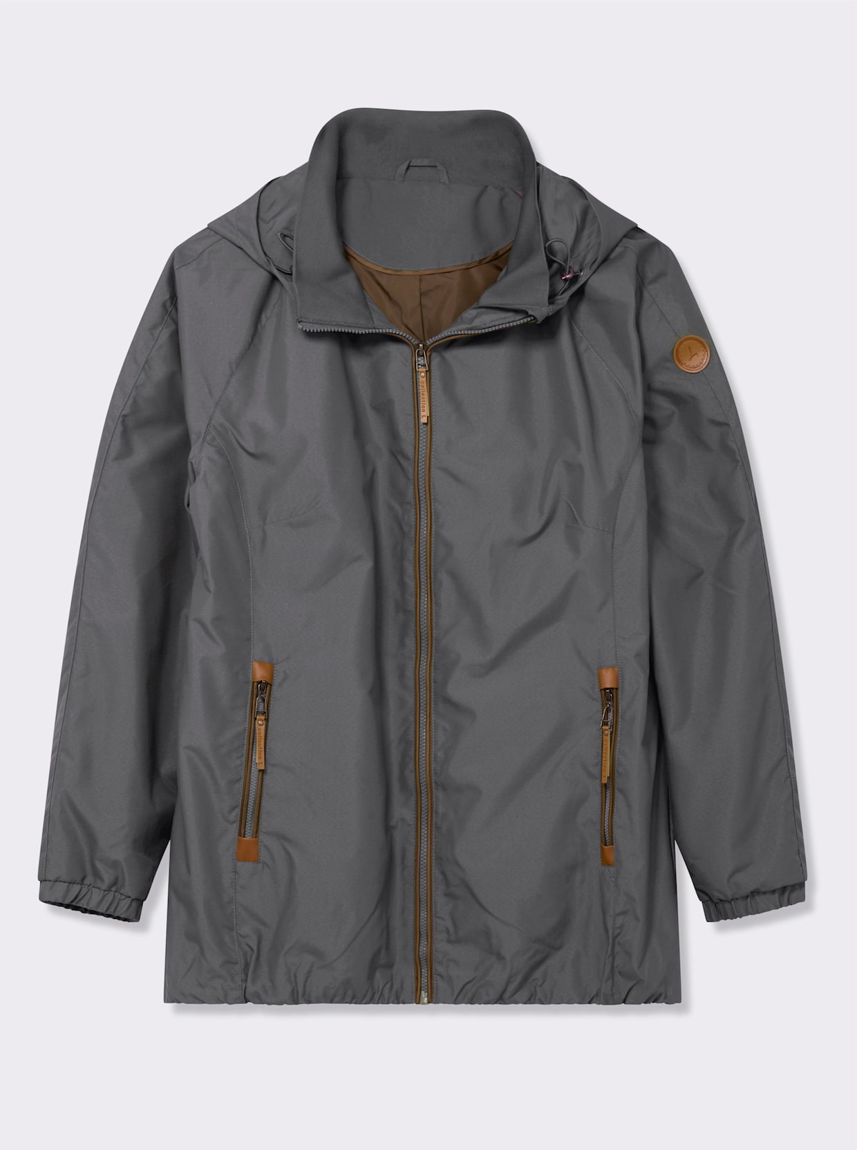 Übergangsjacke in Microfaser-Qualität - anthrazit