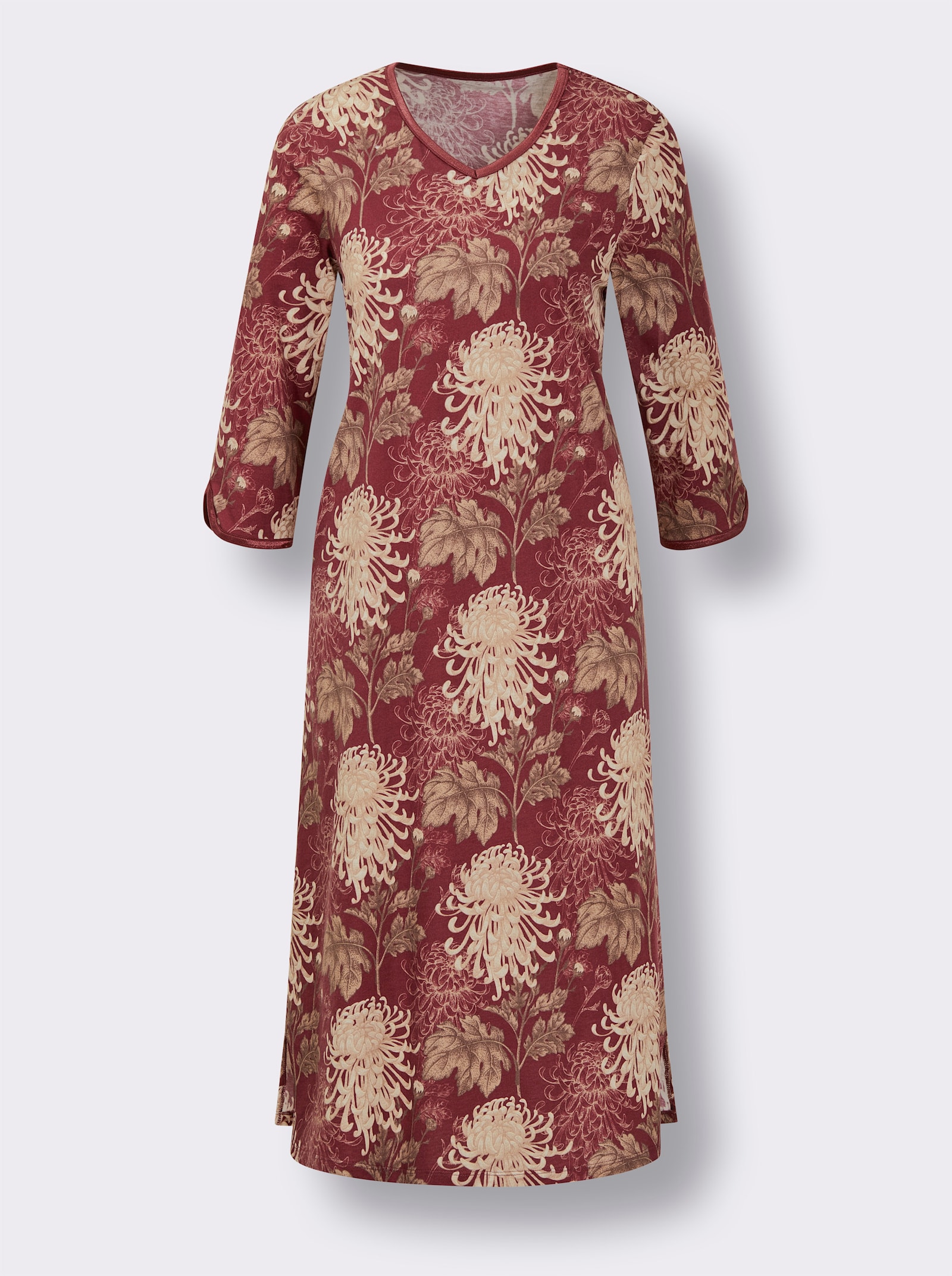 wäschepur Nachthemd - kers/champagne bedrukt