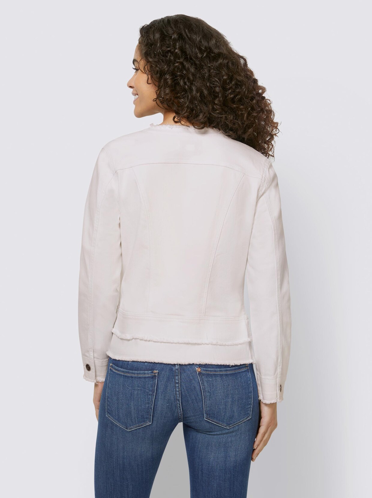 Linea Tesini Jeans-Jacke - weiß