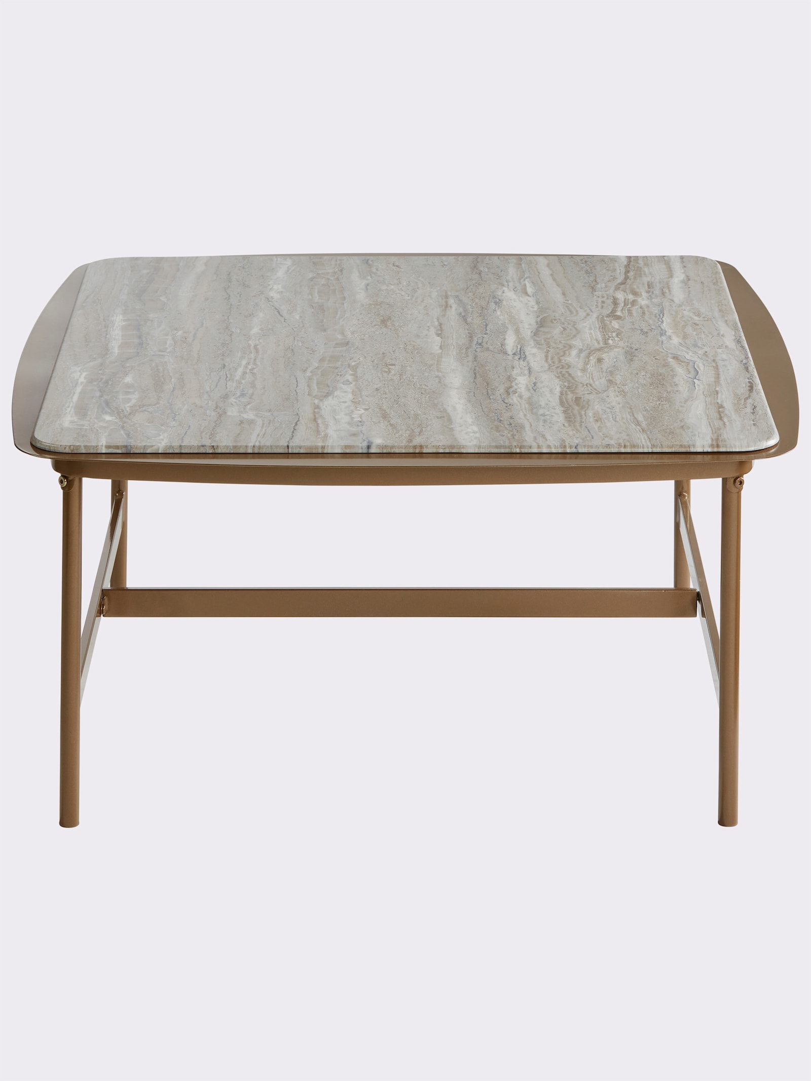 Impressionen Table basse - couleur or-gris pierre