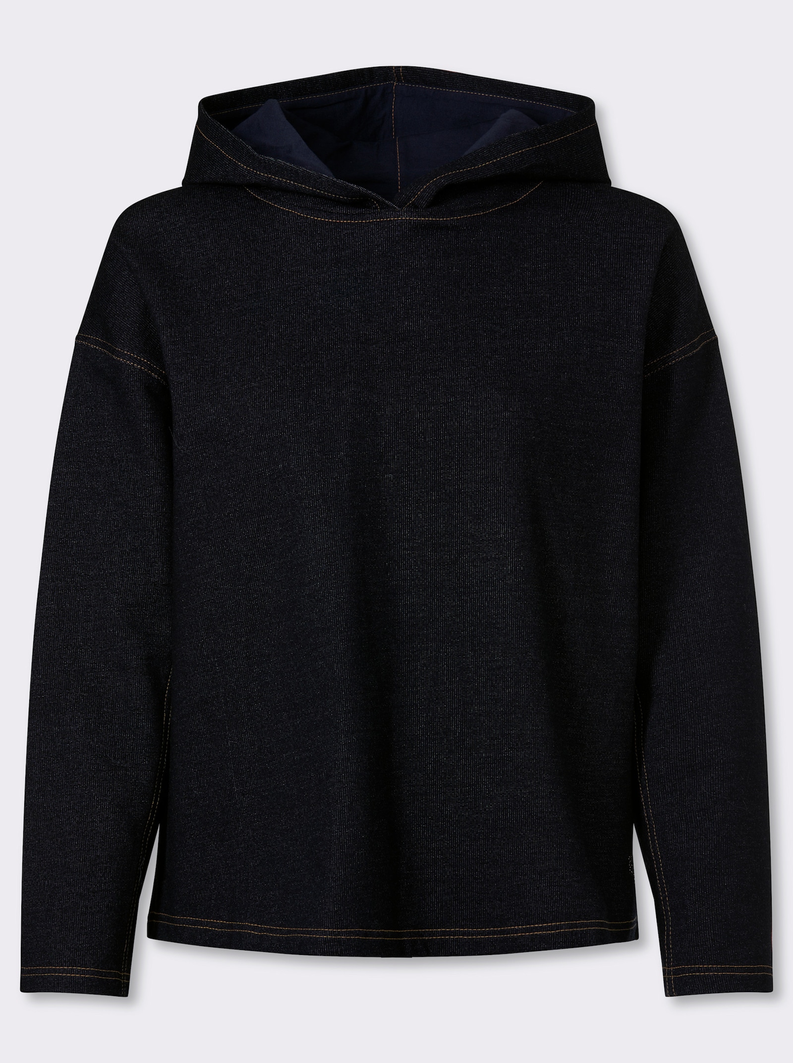 heine Sweatshirt met capuchon in denimlook - dark-blue
