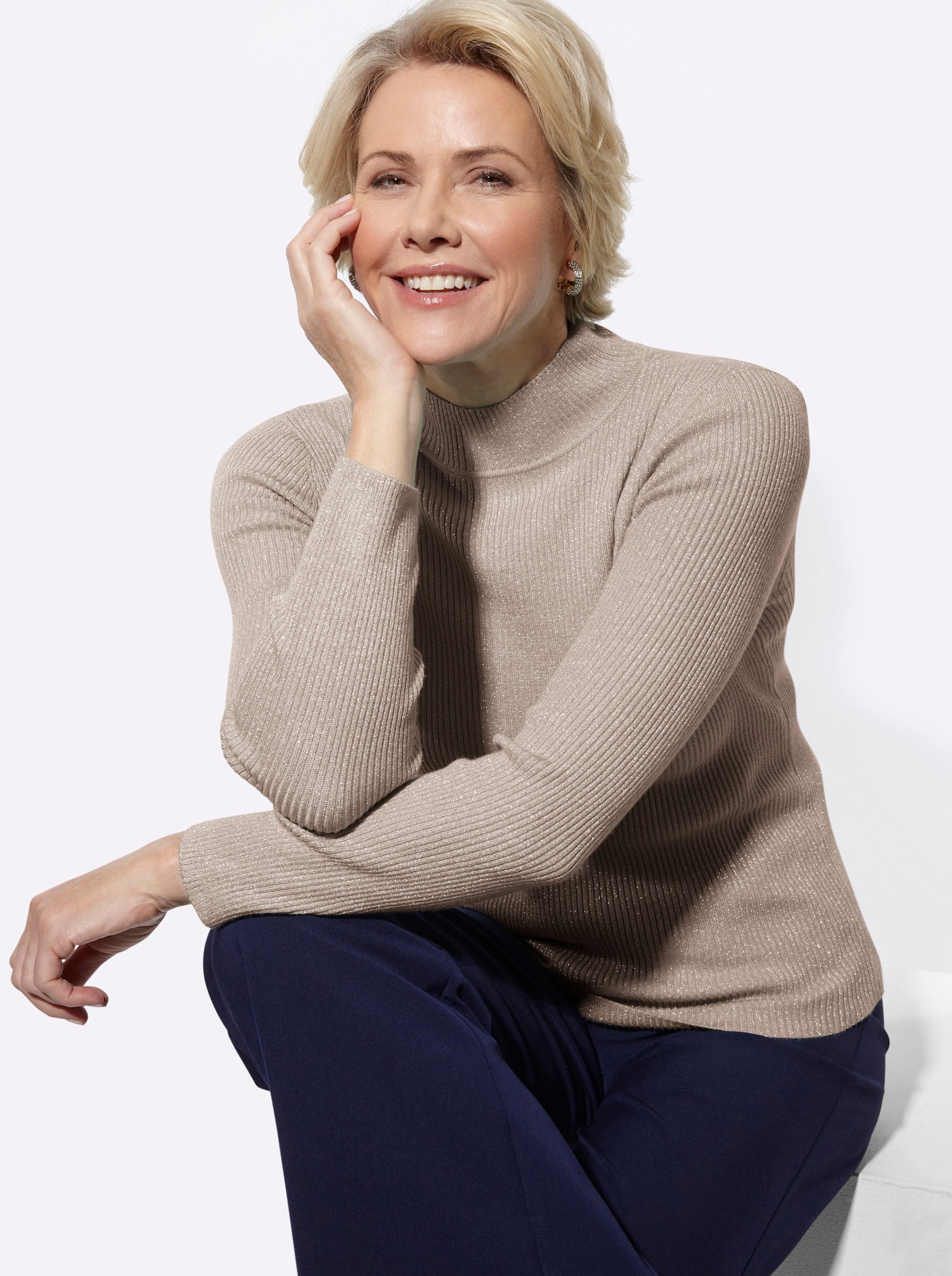 Thumbnail - Stehkragenpullover