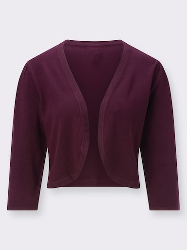 Bolero in Feinstrick-Qualität - burgund