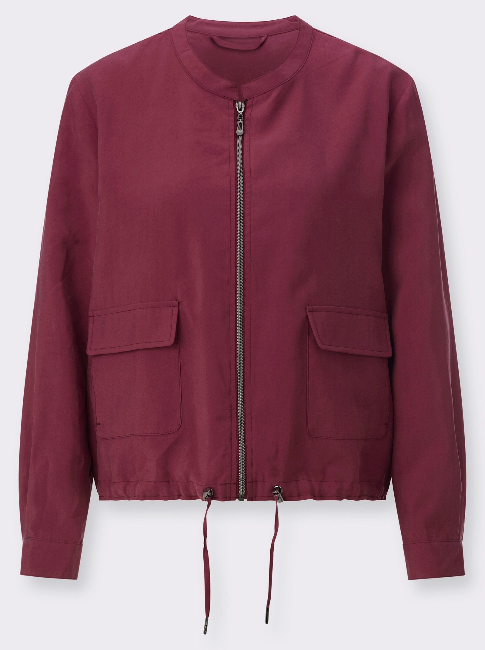 Blouson mit Tunnelzug - bordeaux