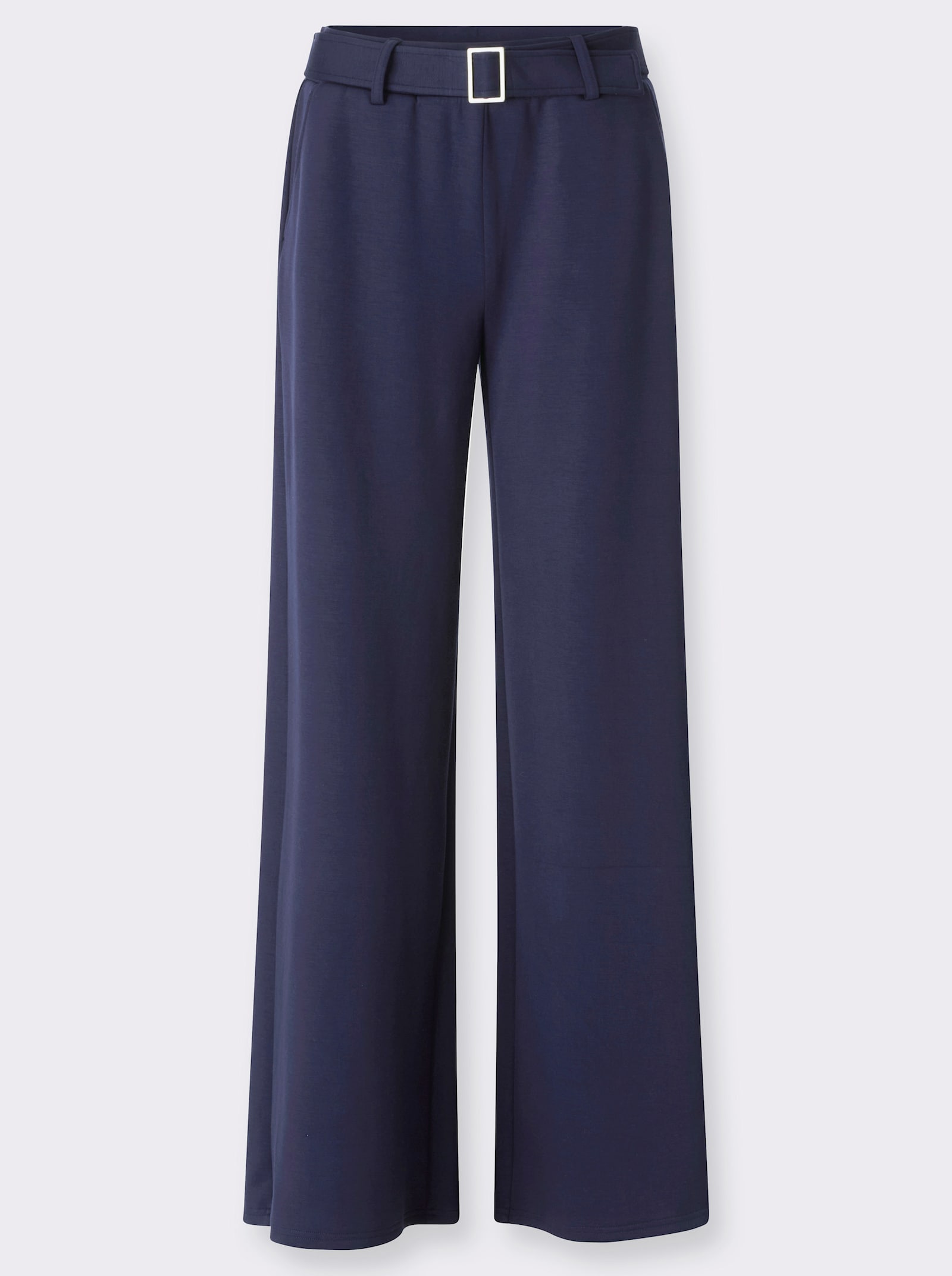 heine Jerseyhose mit Gürtel - marine