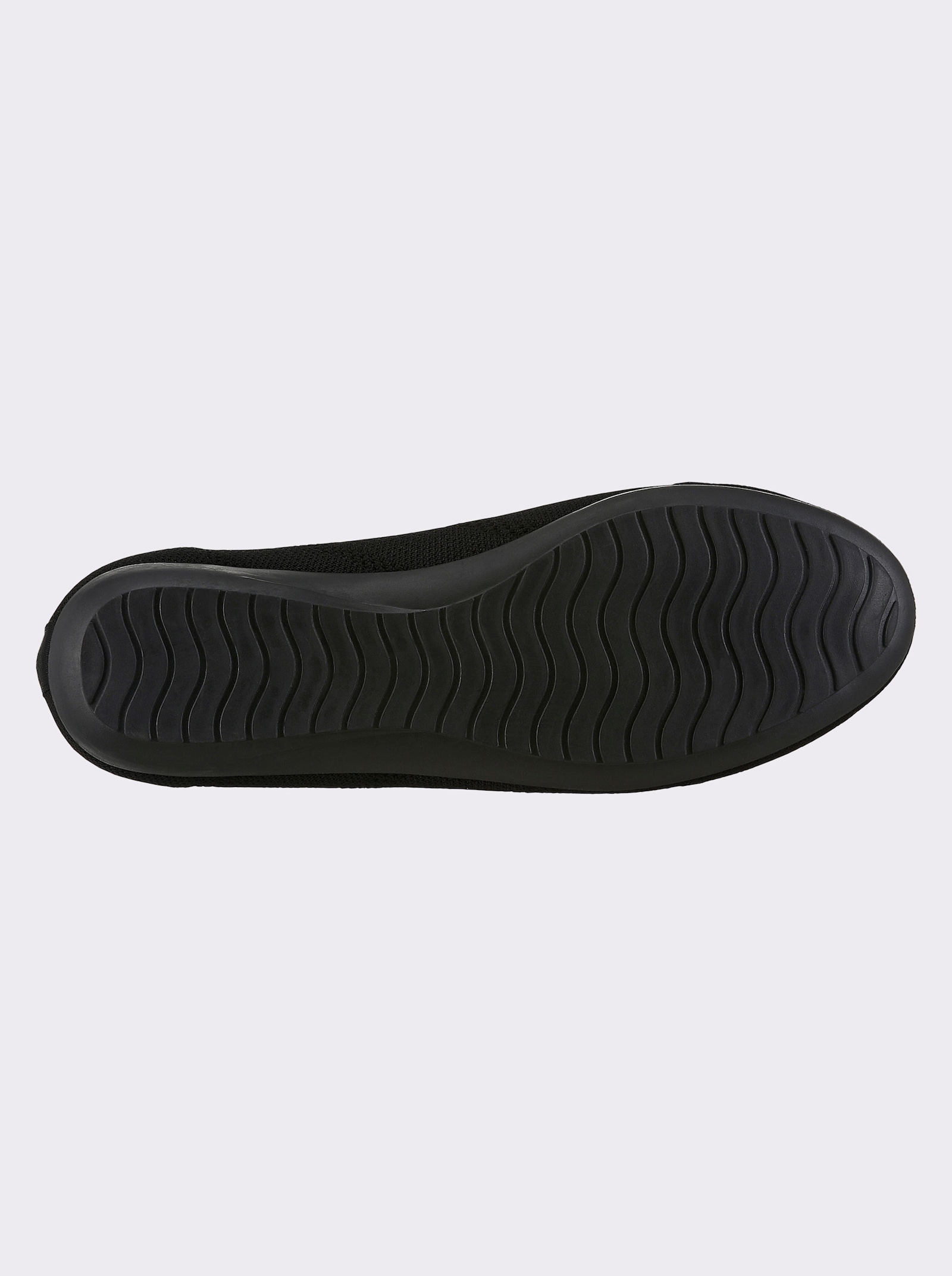 airsoft modern+ Slipper aus weichem Textil - schwarz