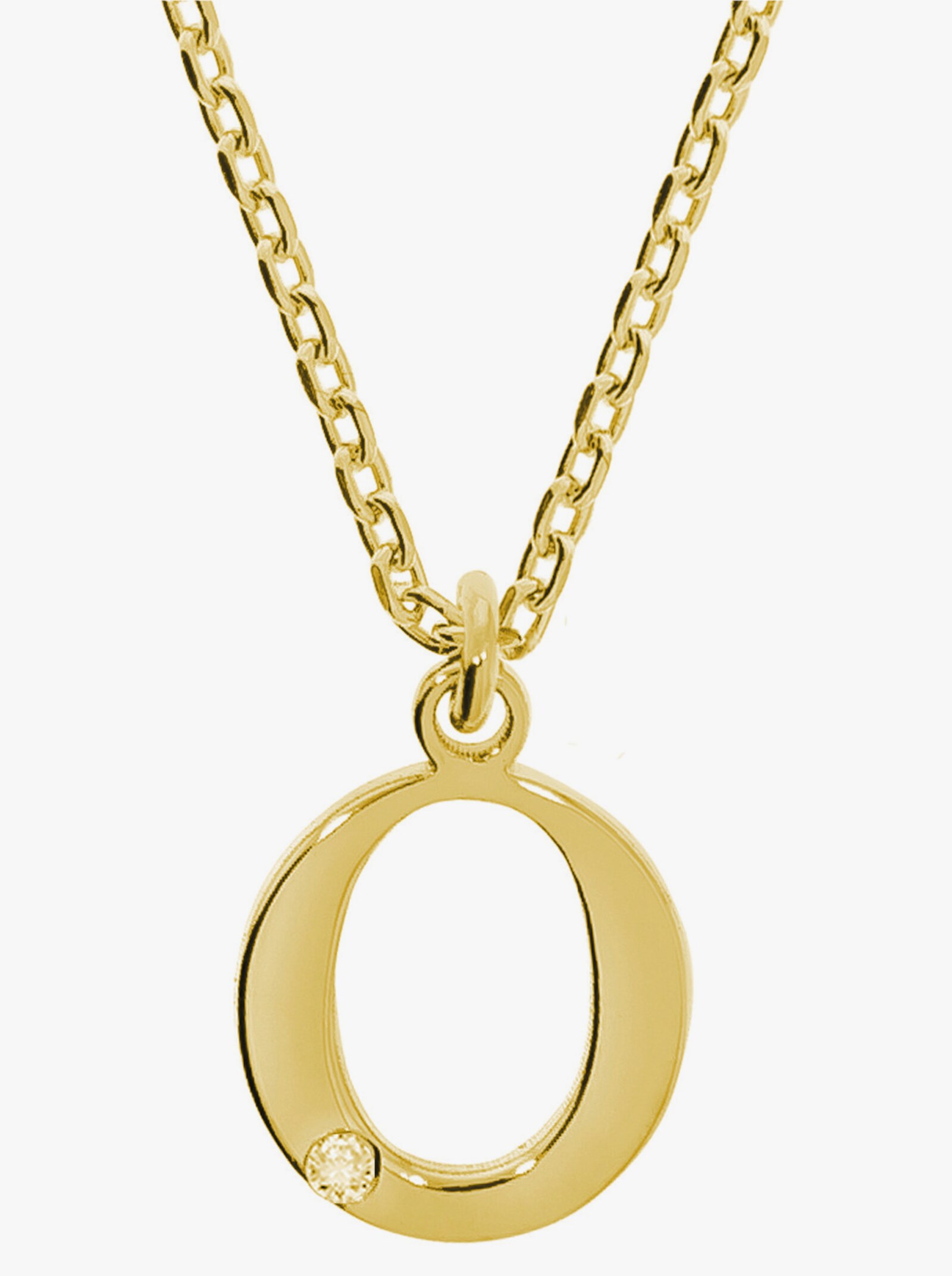 Anhänger mit Kette - Silber vergoldet 925