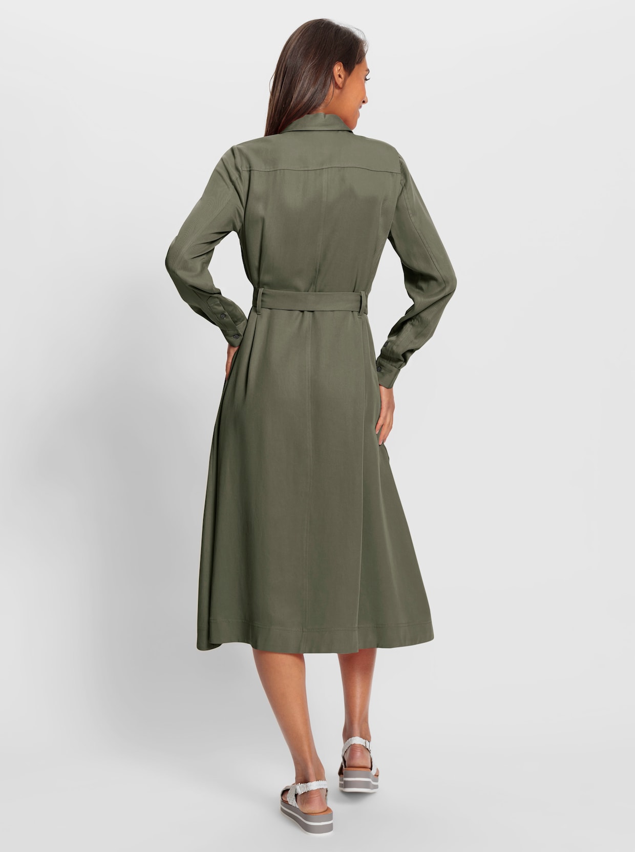 heine Hemdblusenkleid - khaki