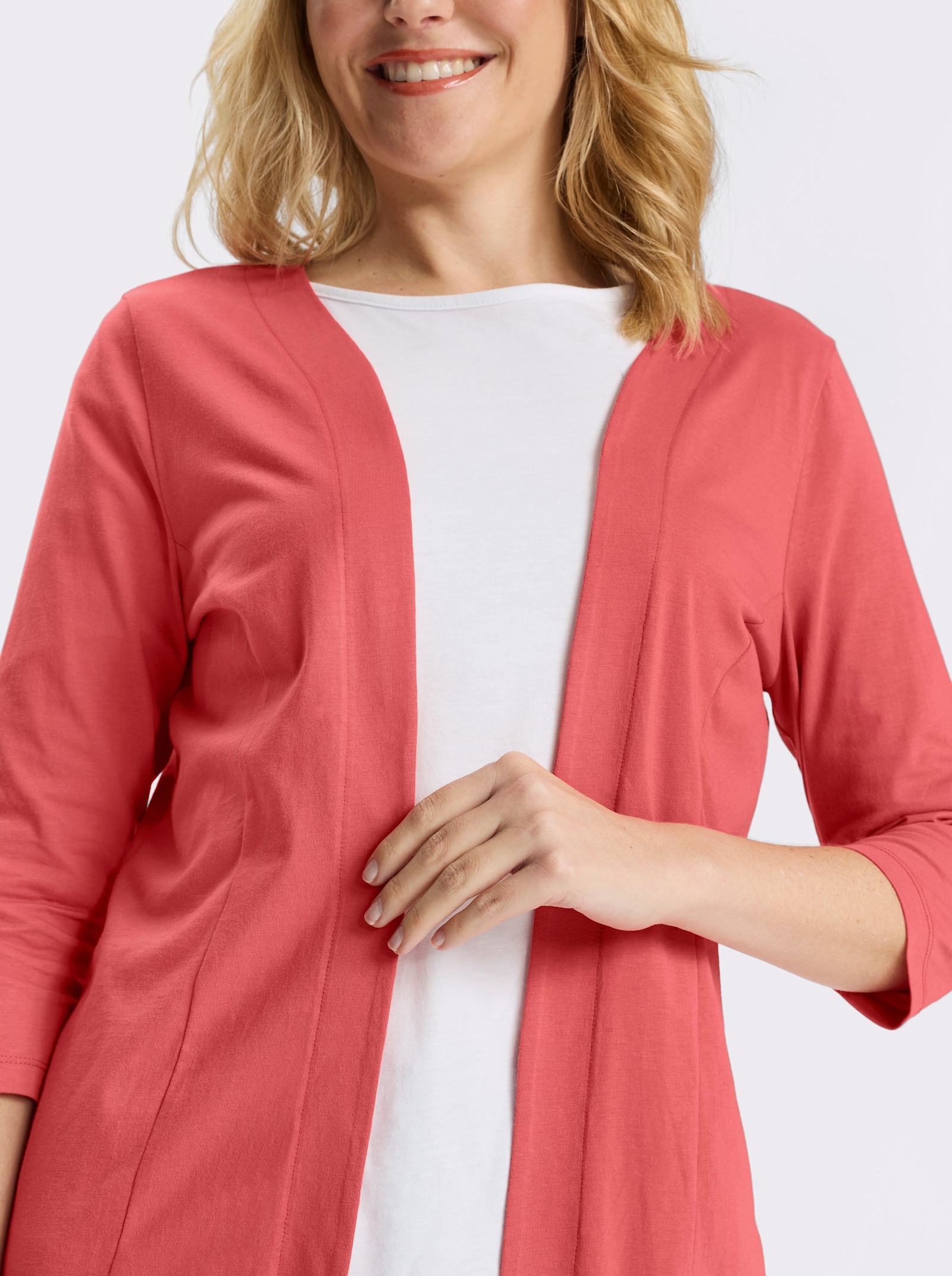 Kabátik s 3/4 rukávmi - Grapefruit