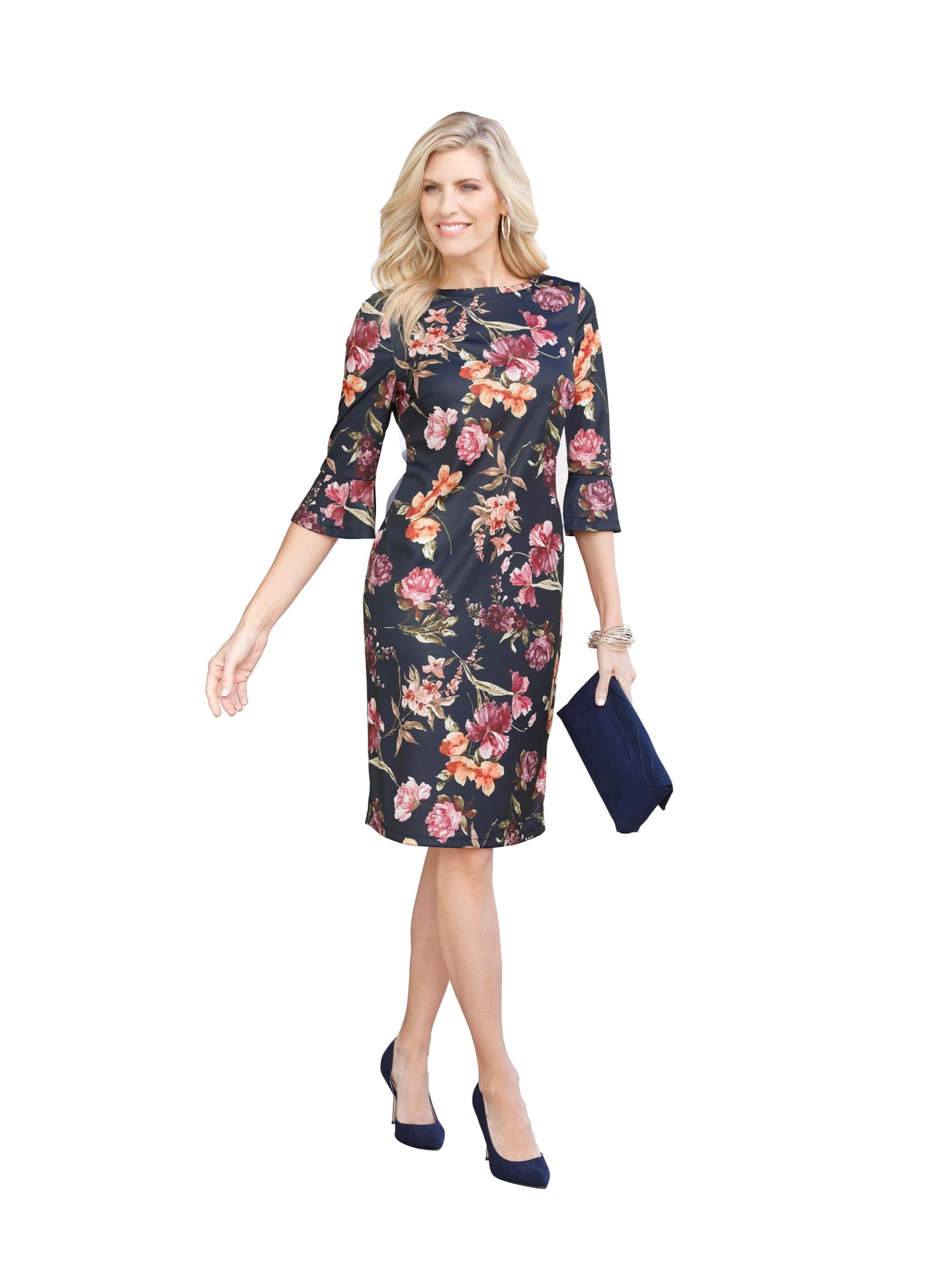 Kleid - nachtblau-bedruckt